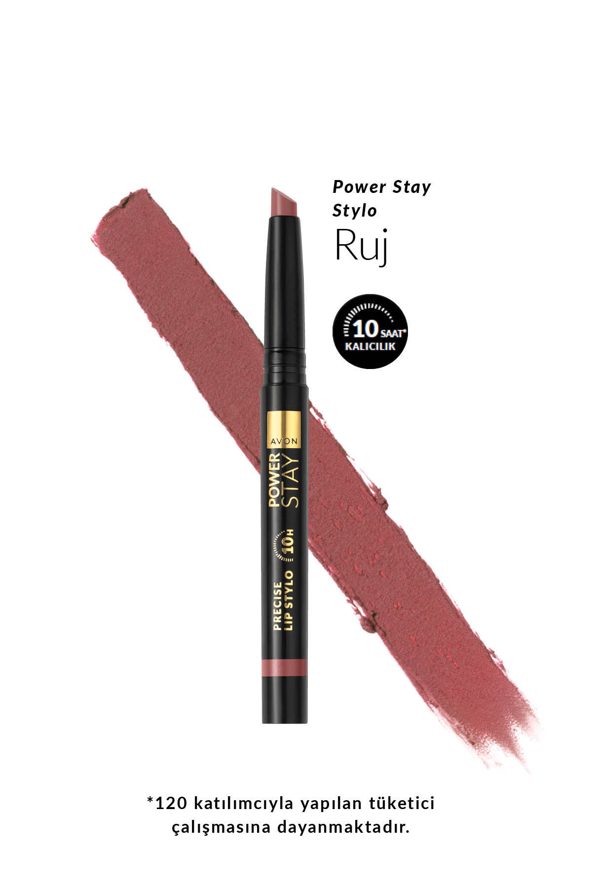 AVON Power Stay Stylo Ruj-feısty Fawn