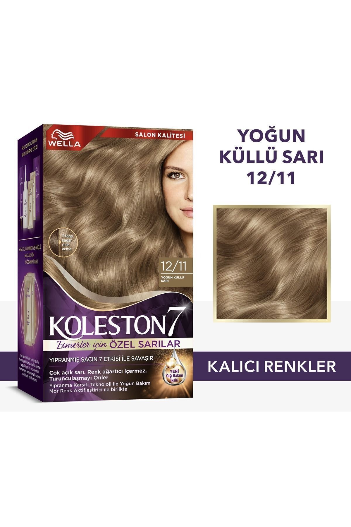 Wella Koleston Supreme Kit Saç Boyası 12/11 Yoğun Küllü Sarı