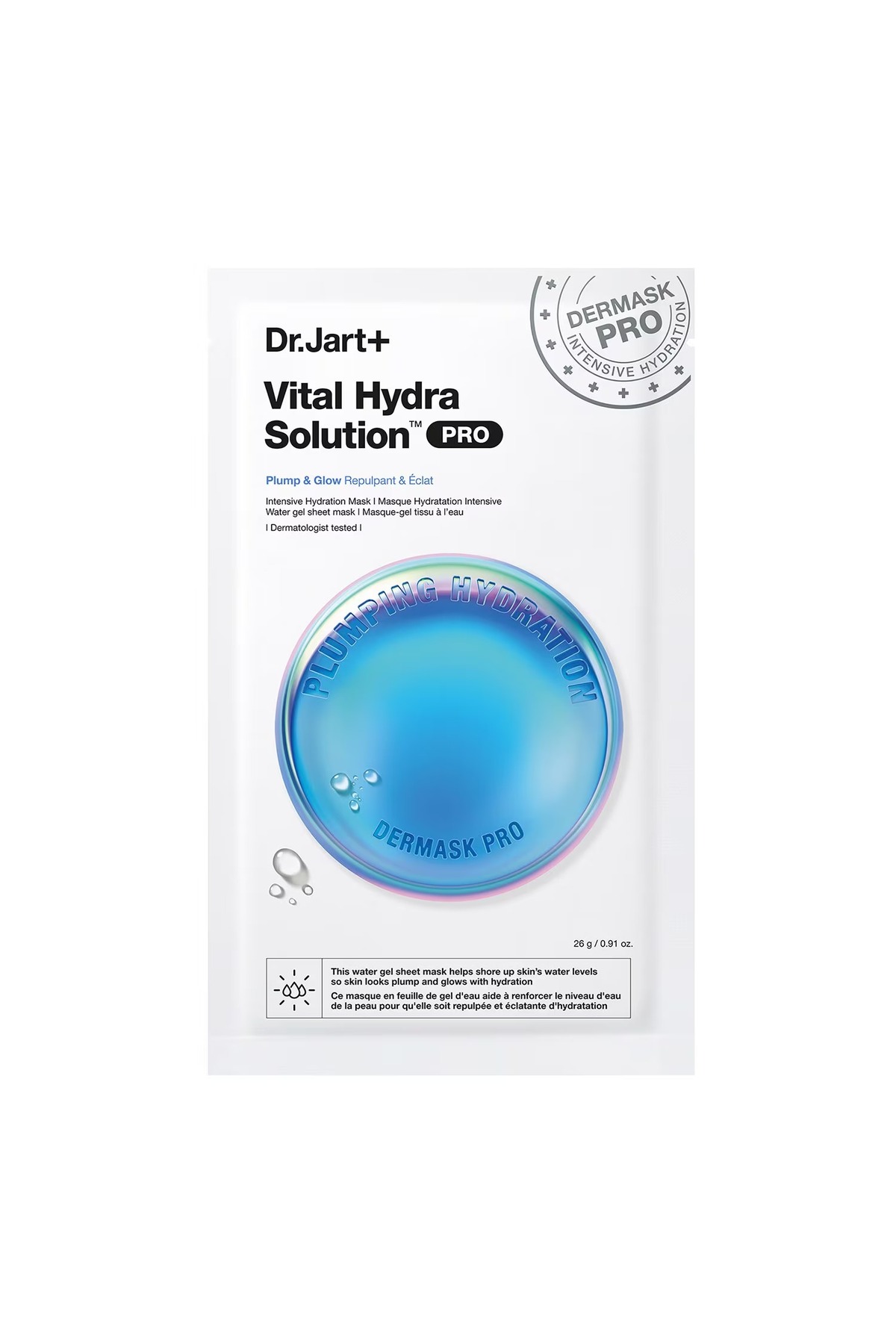 Dr.Jart+ Dermask™Hydra Solution PRO - Nemlendirici Kumaş Yüz Maskesi- 26g