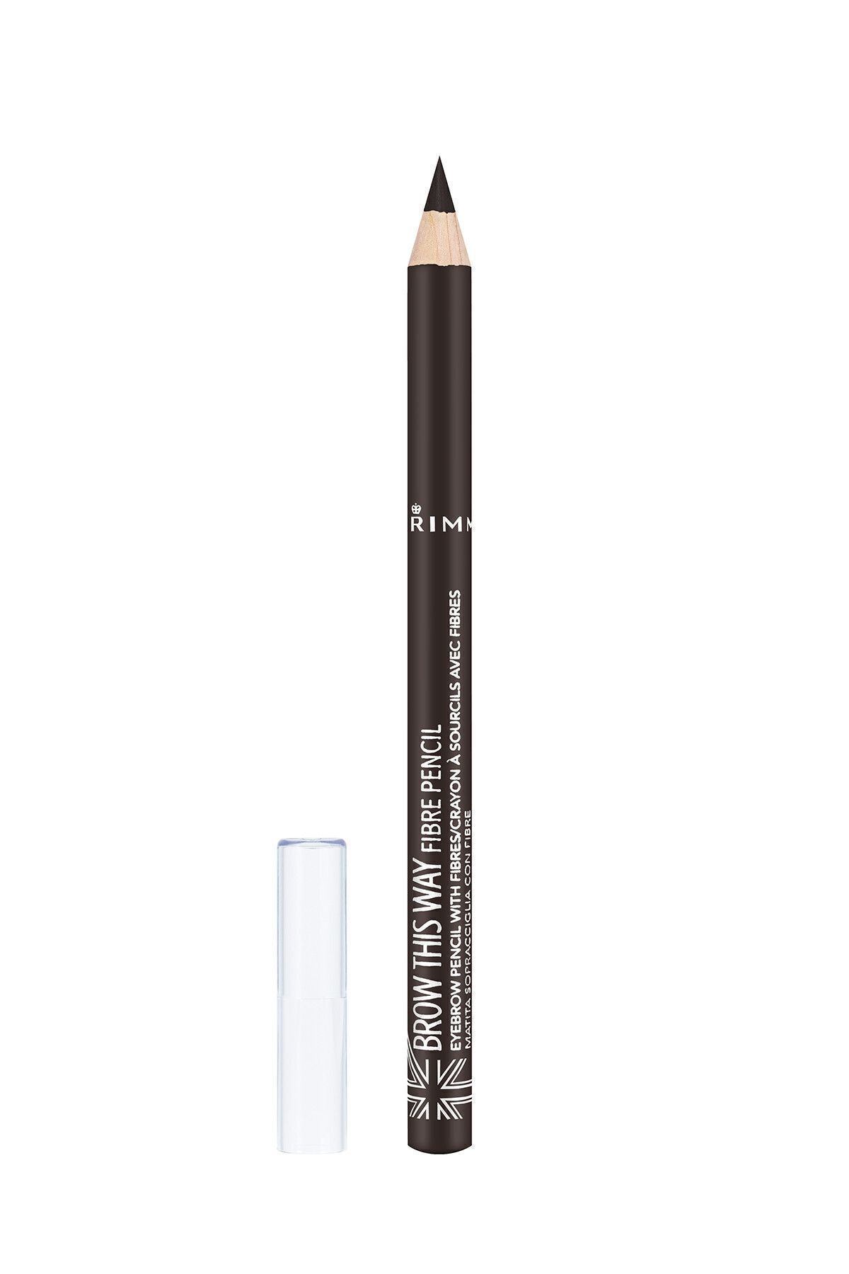 RIMMEL LONDON Kaş Kalemi - Brow This Way Pencil Fiber Dark 3614224066307