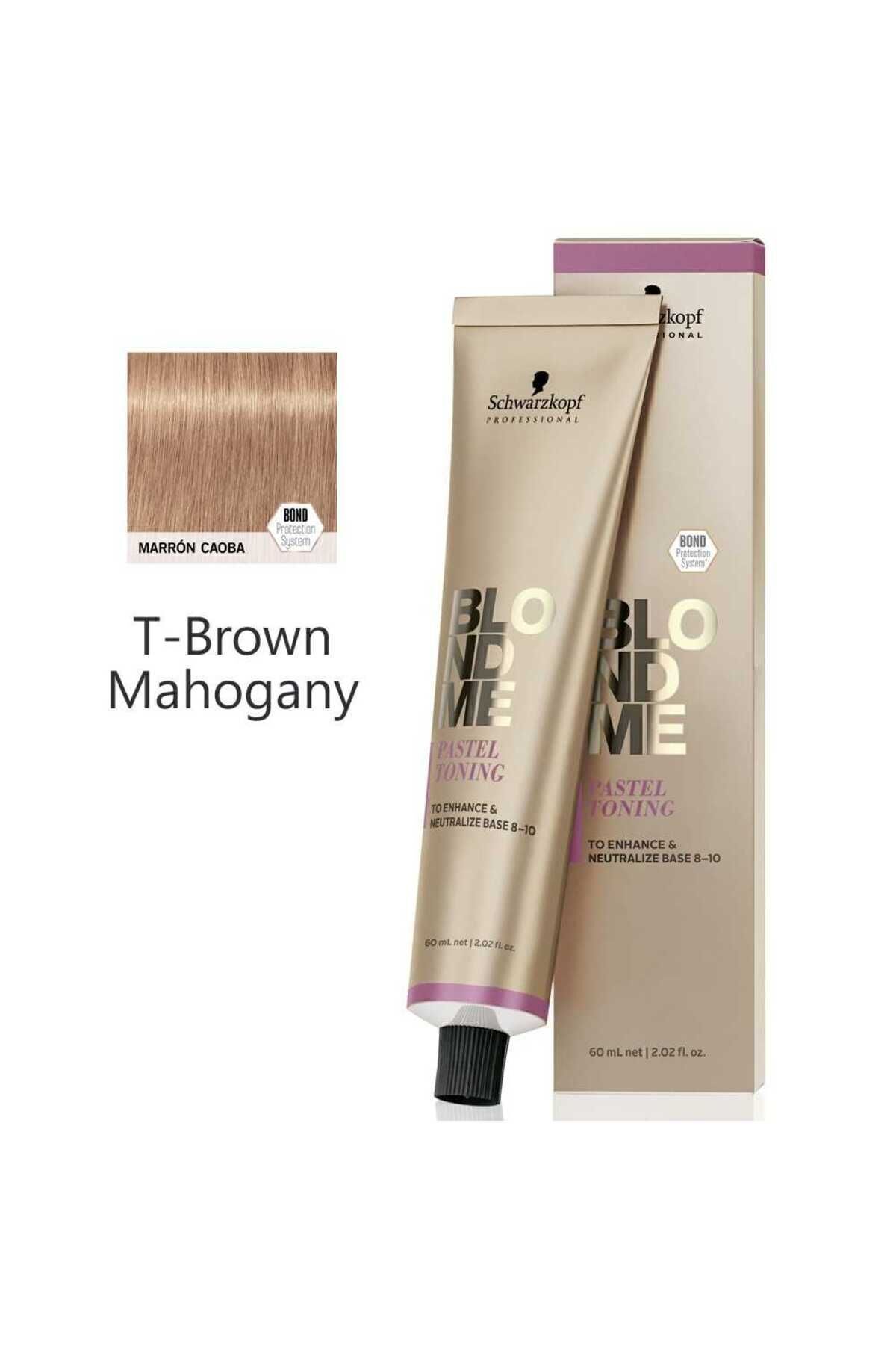 Schwarzkopf Pastel Toning Tonlama İçin Krem Boya 60ml T - Brown Mahogany (Mahogani)