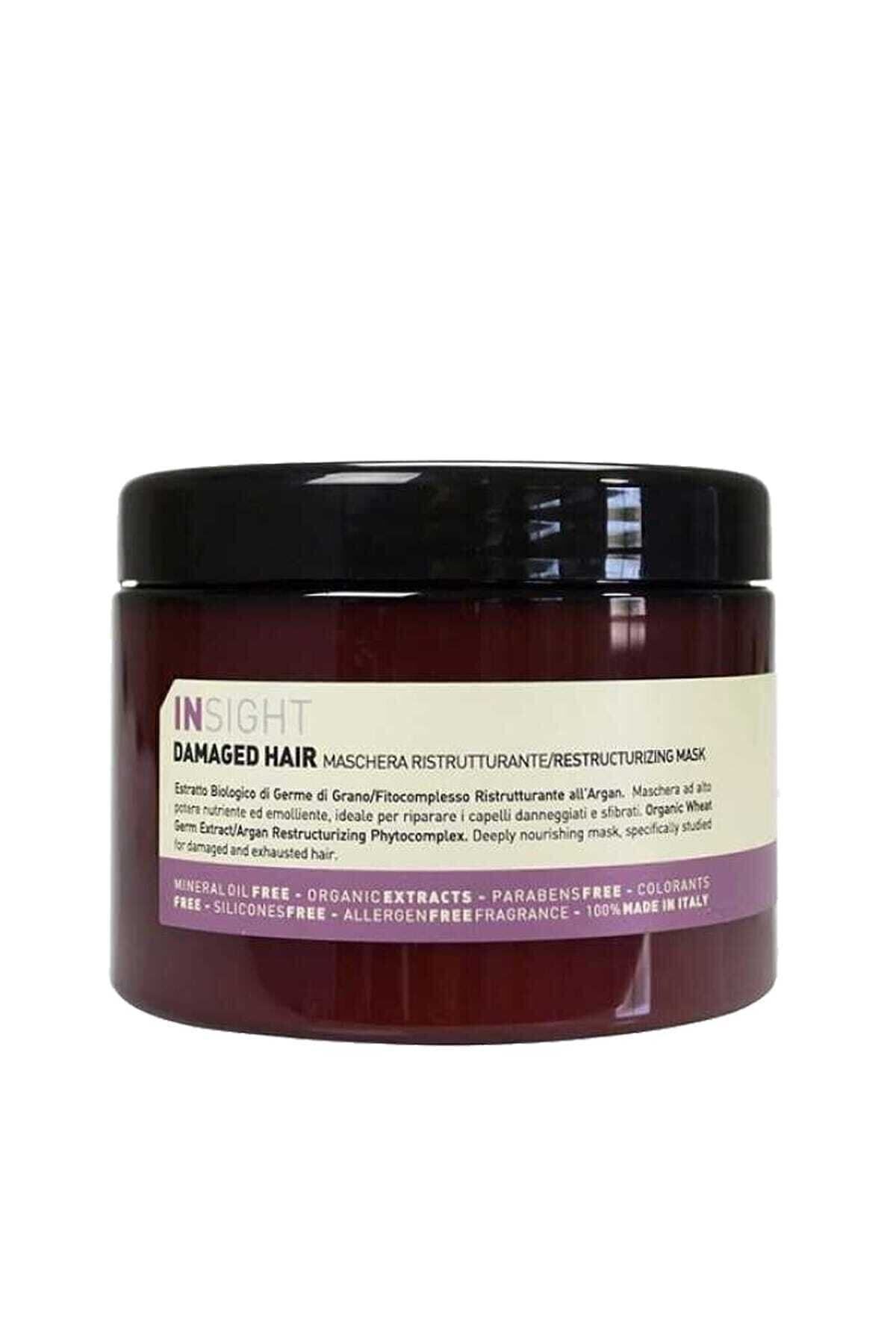 Insight Damaged Hair Restructurizing Yıpranmış Saç Maskesi 400 ml Yeni Nesil Cam Şişe