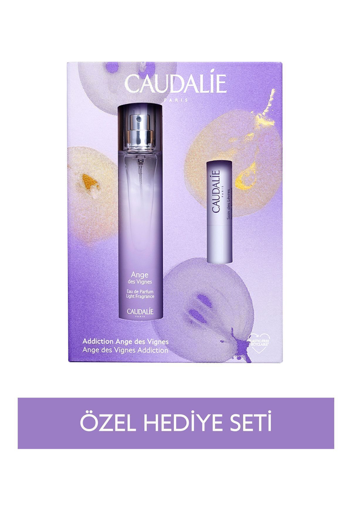 Caudalie Ange Des Vignes Ikili Parfüm Seti - Parfüm 50 ml Dudak Bakım Kremi 4,5 G