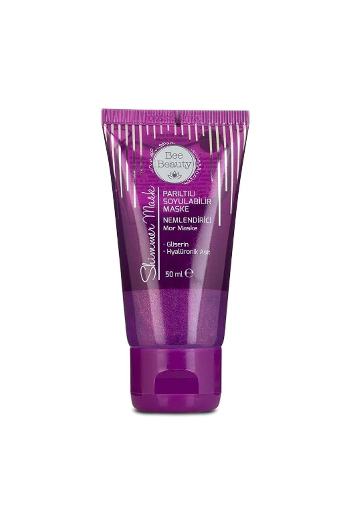 Bee Beauty Parıltılı Soyulabilir Maske Nemlendirici Mor 50ml