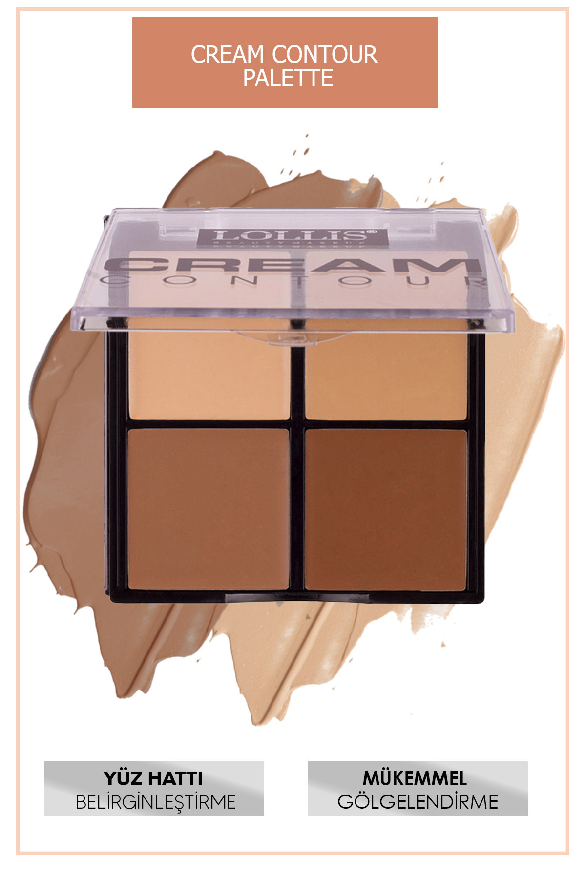 Lollis Krem Kontur Paleti 4 Renk 01 / Cream Contour Palette 01