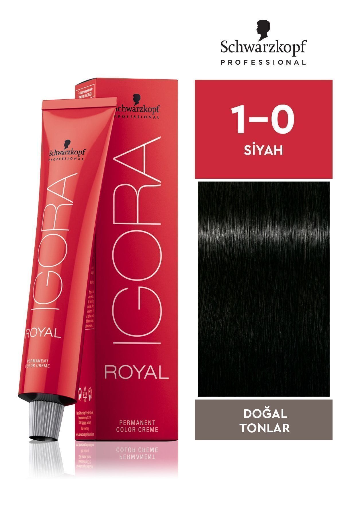 Igora Royal Doğal Tonlar 1-0 Siyah 60 ml