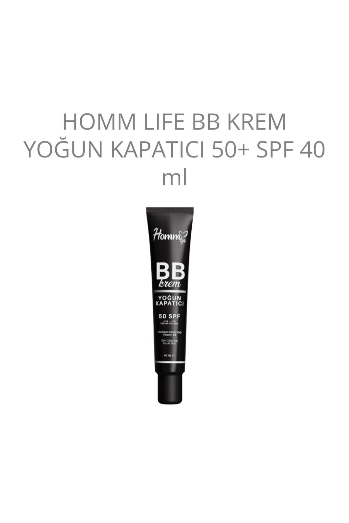 Homm Bitkisel Yüksek Koruma Ve Mükemmel Kapatma: Homm Lıfe Bb Krem (50 SPF, 40 ML)