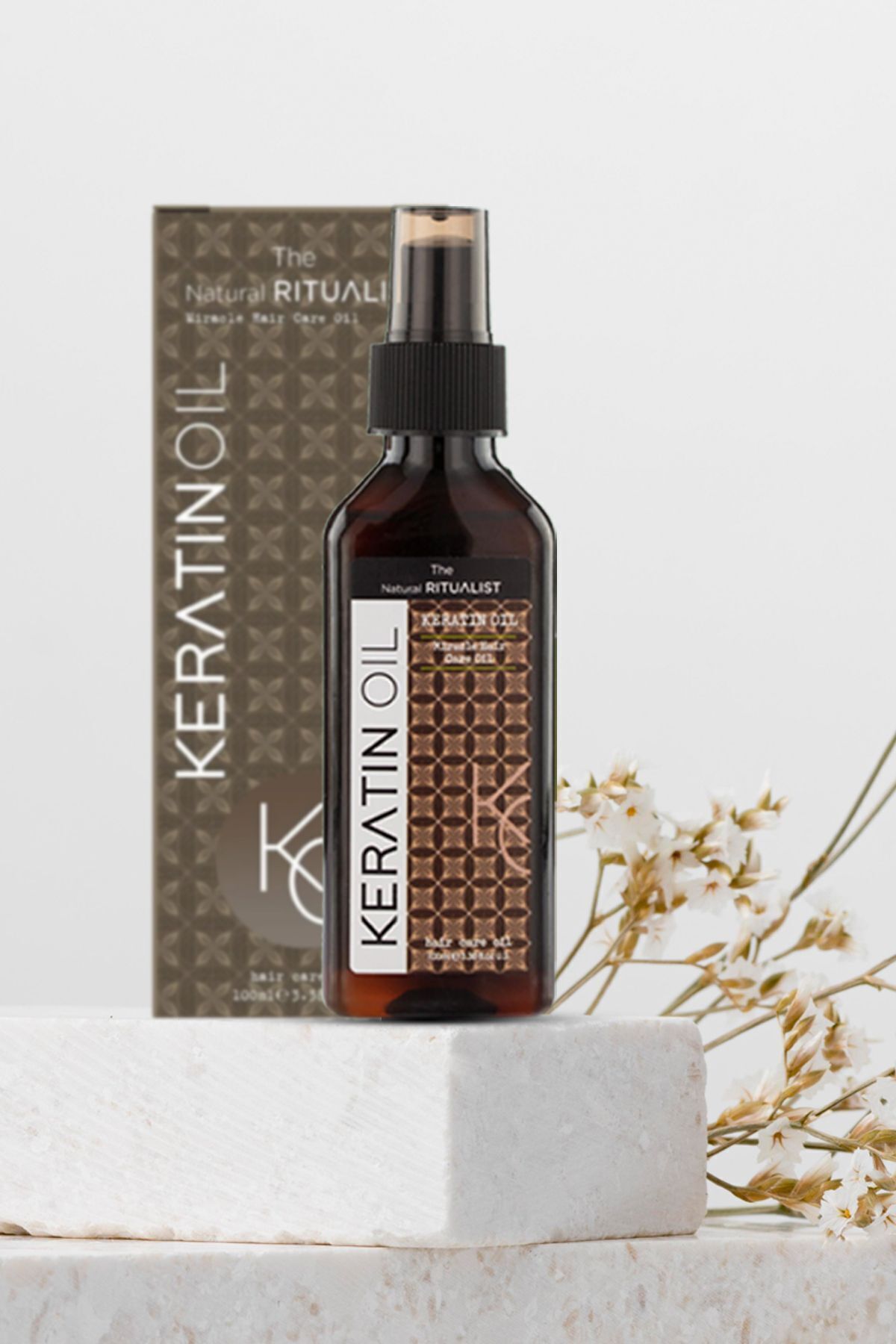 The Natural Ritualist Aşırı Yıpranmış Saçlar Için Keratin Bakım Yağı 100 Ml