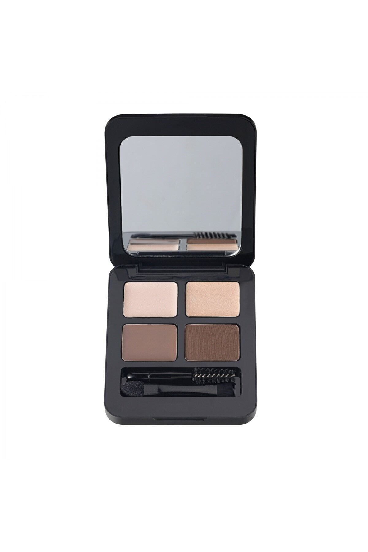 NOTE Total Look Brow Kit Kaş Şekillendirme Kiti - 03 Brunettes - Koyu