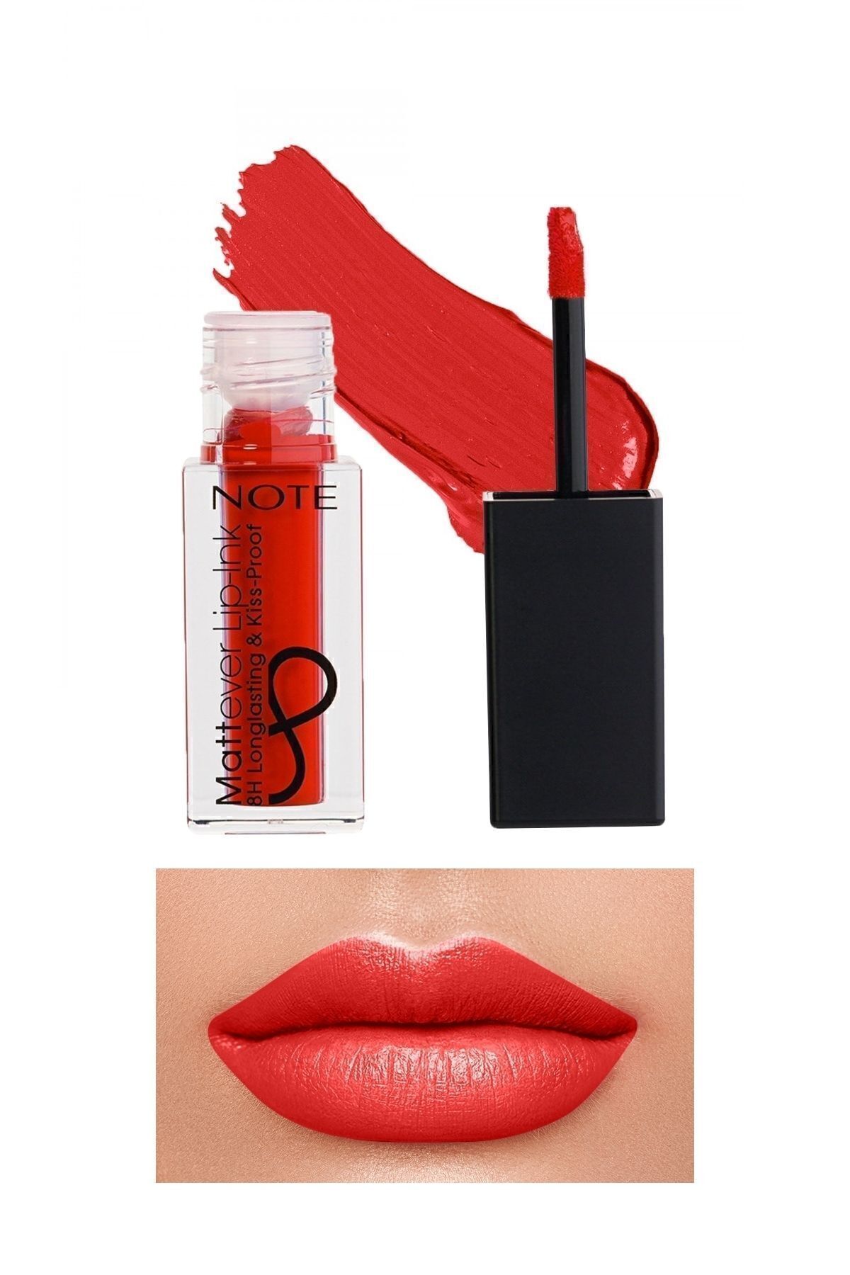 NOTE Mattever Lip-Ink Mat ve Kalıcı Likit Ruj 13 Dating Red - Kırmızı