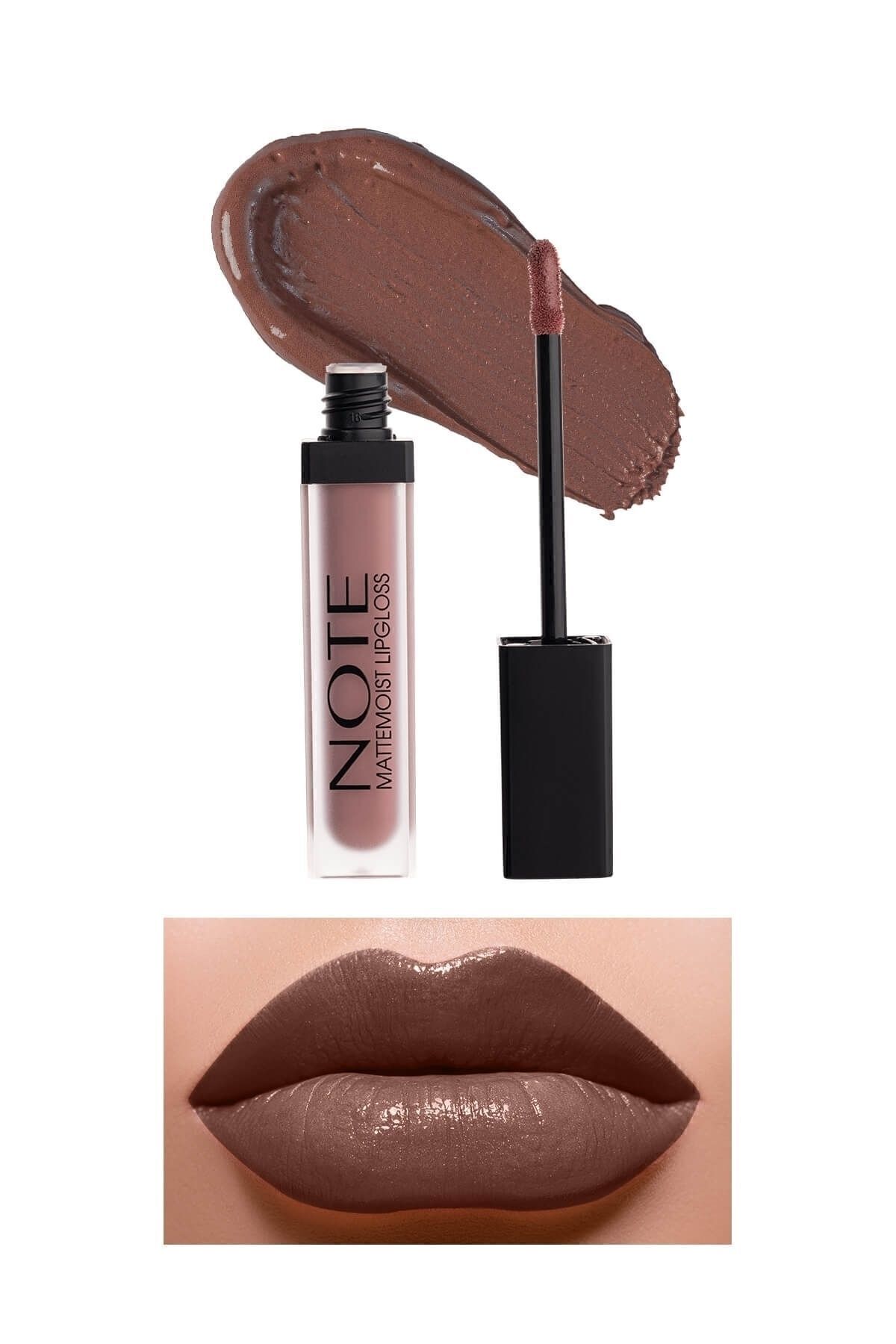 NOTE Mattemoist Lipgloss Yarı Mat Saten Bitişli Likit Ruj 412 Forever Nude - Nude