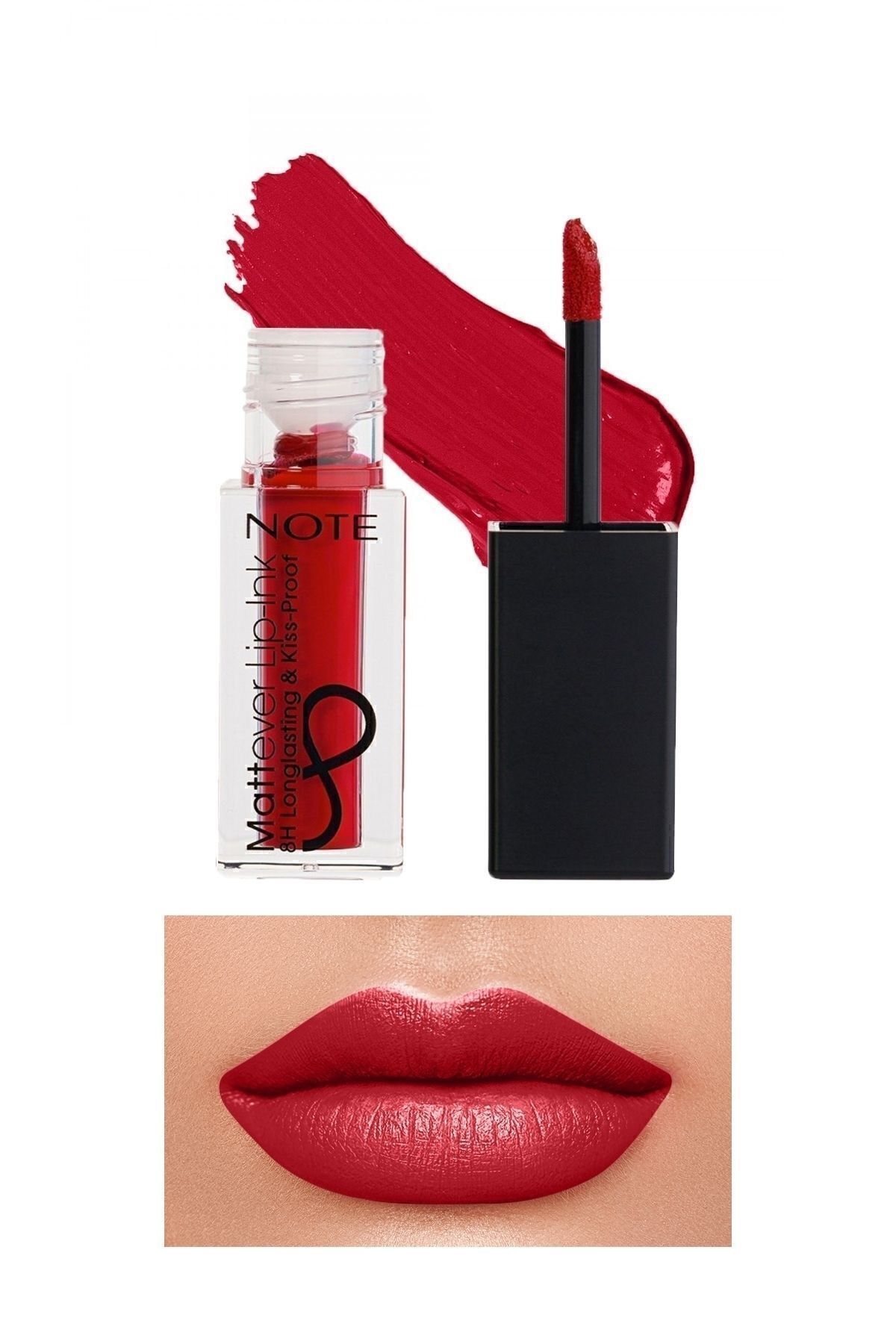 NOTE Mattever Lip-Ink Mat ve Kalıcı Likit Ruj 14 Unpredictable Red - Kırmızı