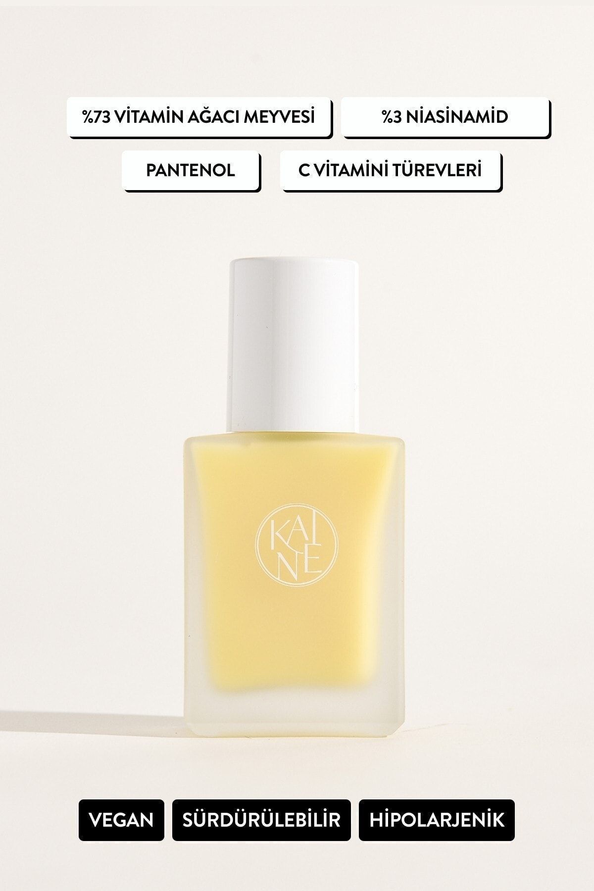 Kaine Vita Drop Serum (KORENDY) Aydınlatıcı C Vitaminli Kremsi Vegan Serum 30ml