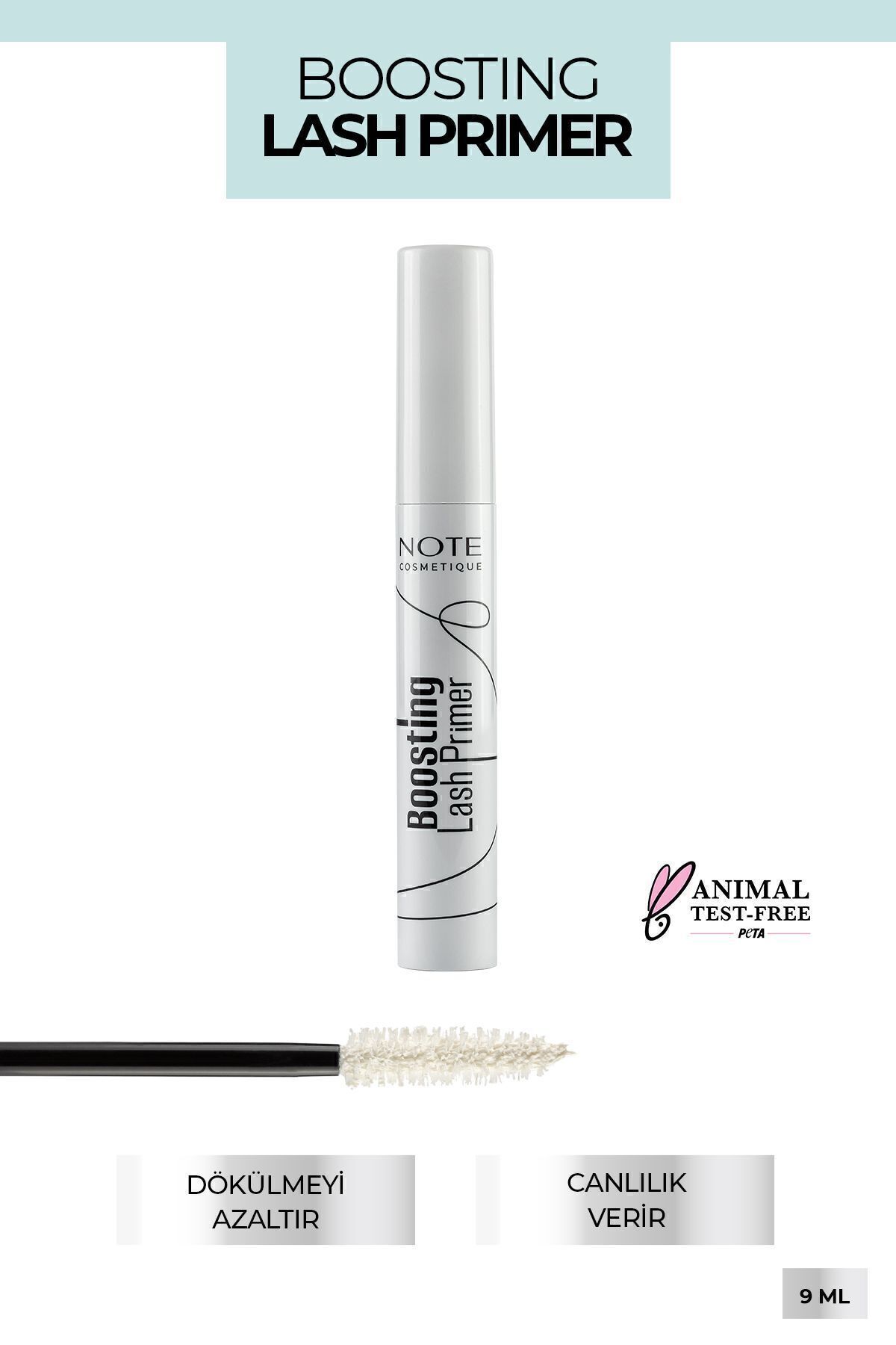 NOTE Boosting Lash Primer Bakım Yapan Maskara Bazı - Renksiz