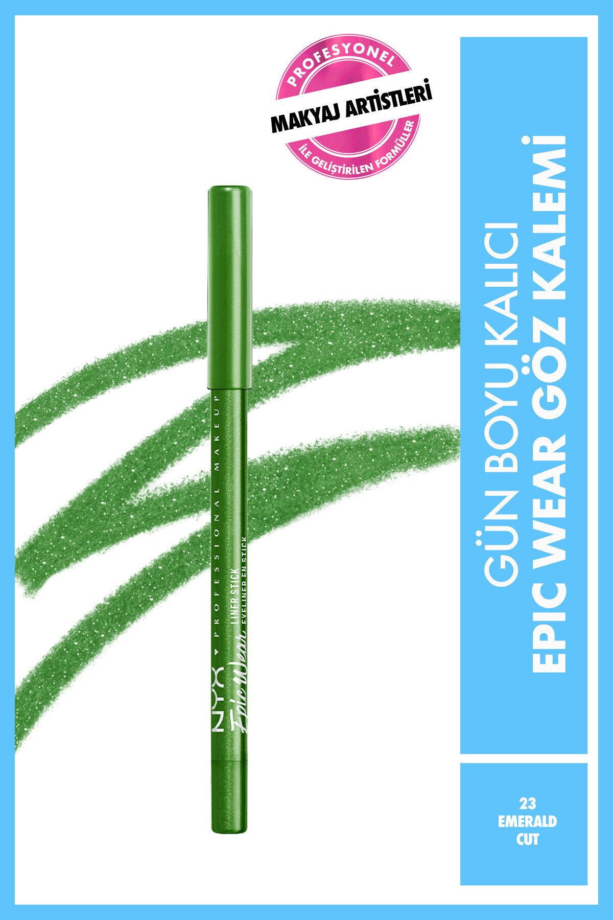 NYX Professional Makeup Epic Wear Liner Sticks Göz Kalemi - Emerald Cut - Yeşil