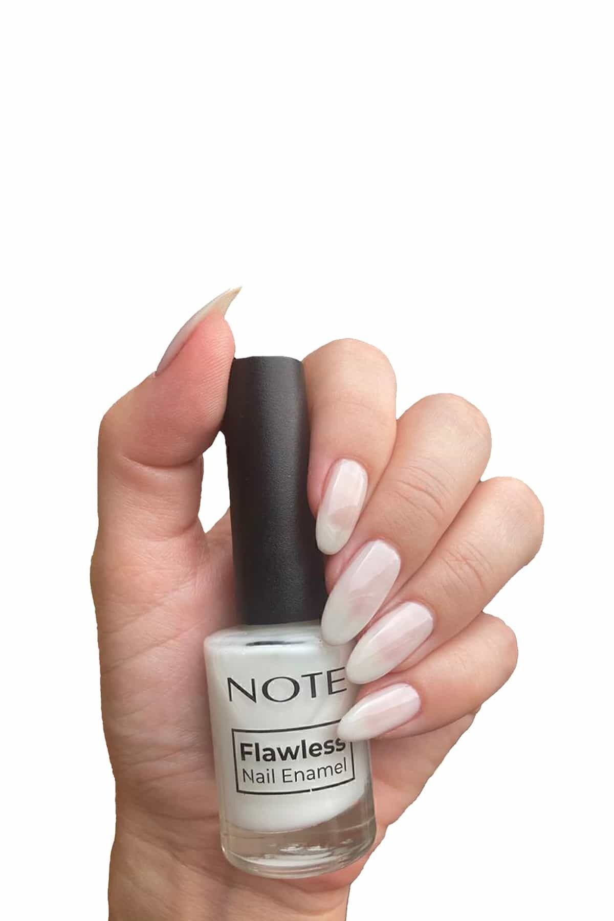 NOTE Nail Flawless Oje 21 Whisper White - Beyaz
