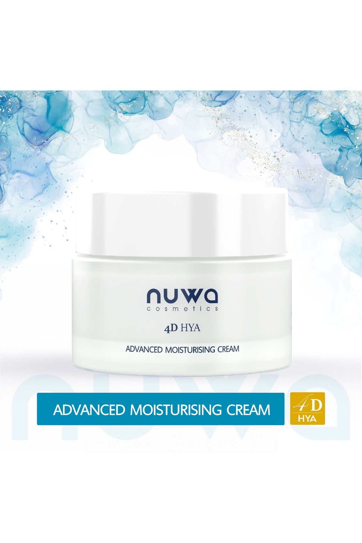 Nuwa Cosmetics Nemlendirici Yüz Kremi 4D Hya Advanced Moisturising Cream Su Bazlı Tüm Cilt Tipleri Moisturizer