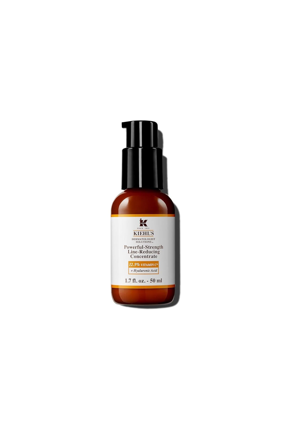 Kiehl's Powerful-Strength 12.5% C Vitamini Serumu, Yüz İçin Çizgi Azaltıcı Konsantre, Boosts 50ML