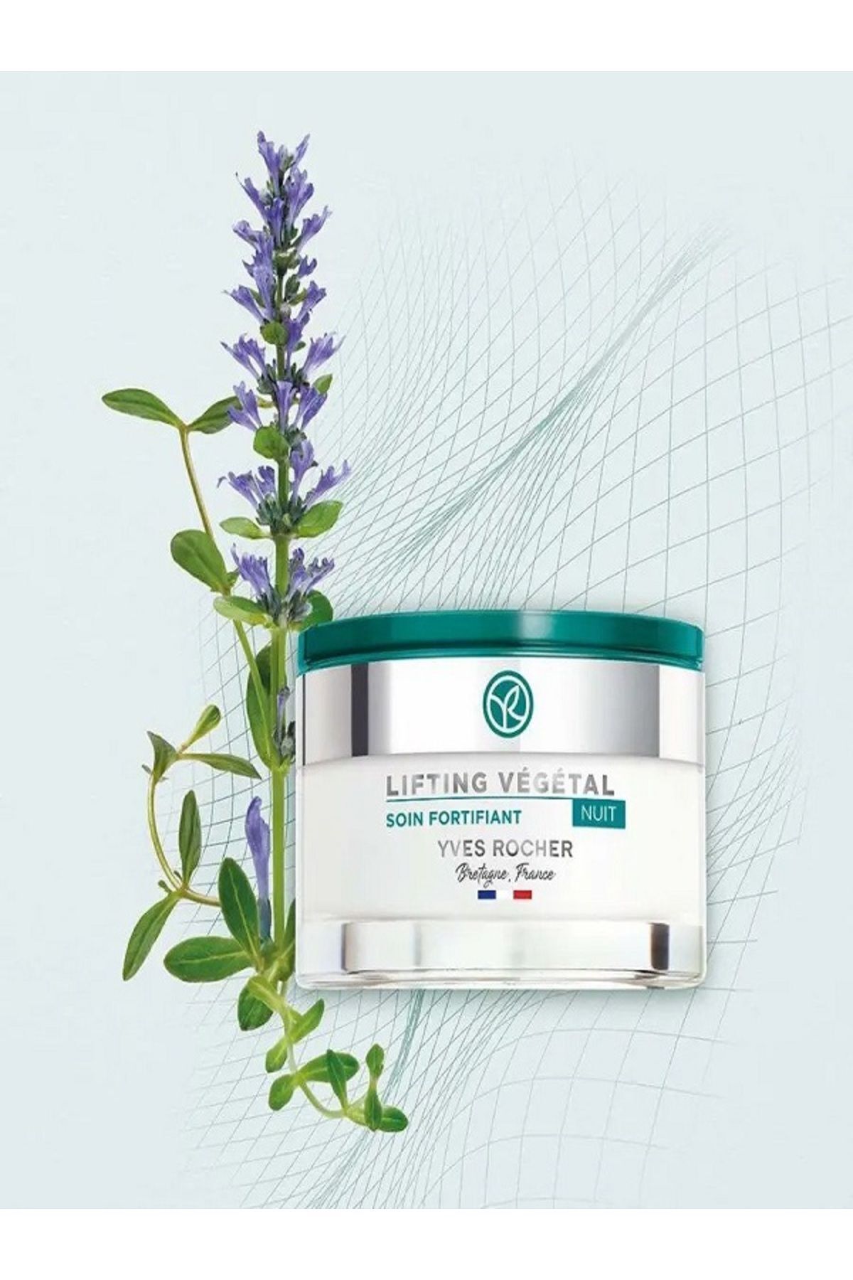 Yves Rocher Gece Kremi-Sıkılaştırıcı Bitkisel Kolajen Bakımı / Lifting Vegetal Sarkma ve Kırışık Karşıtı 50 ml
