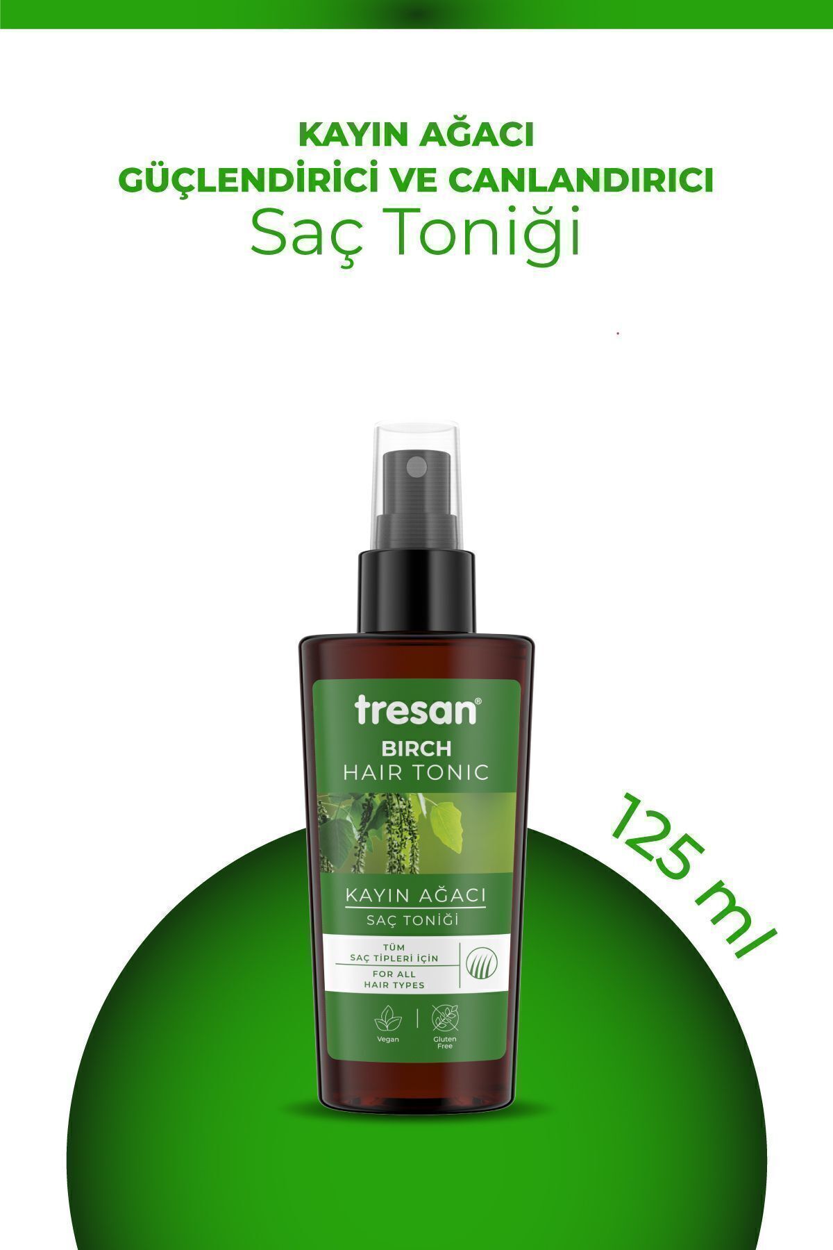 Tresan Kayın Ağacı Güçlendirici ve Canlandırıcı Saç Toniği – Hızlı Uzama ve Kepek Karşıtı Bakım (125 ml)