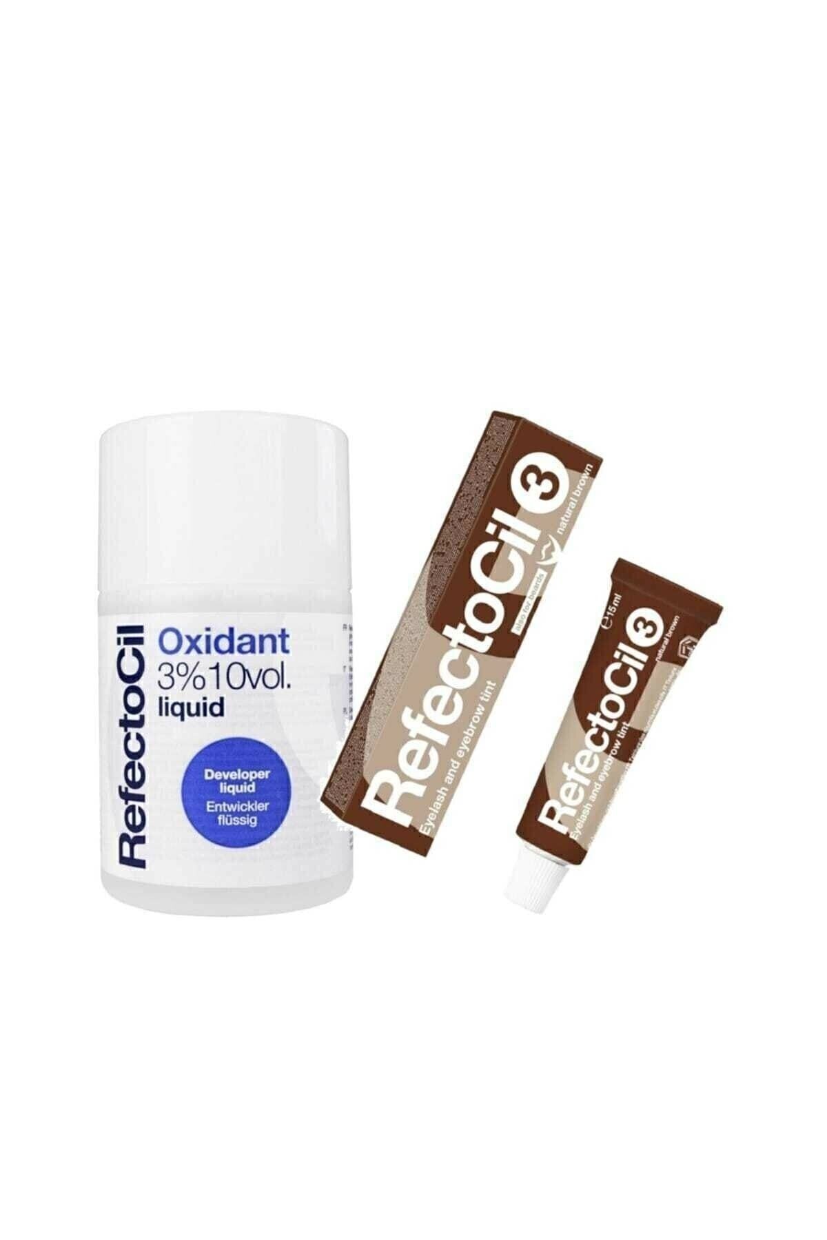 Refectocil Kaş, Kirpik Boyası No:3 Kahve 15 ml + Oksidan100 ml 90038779011815