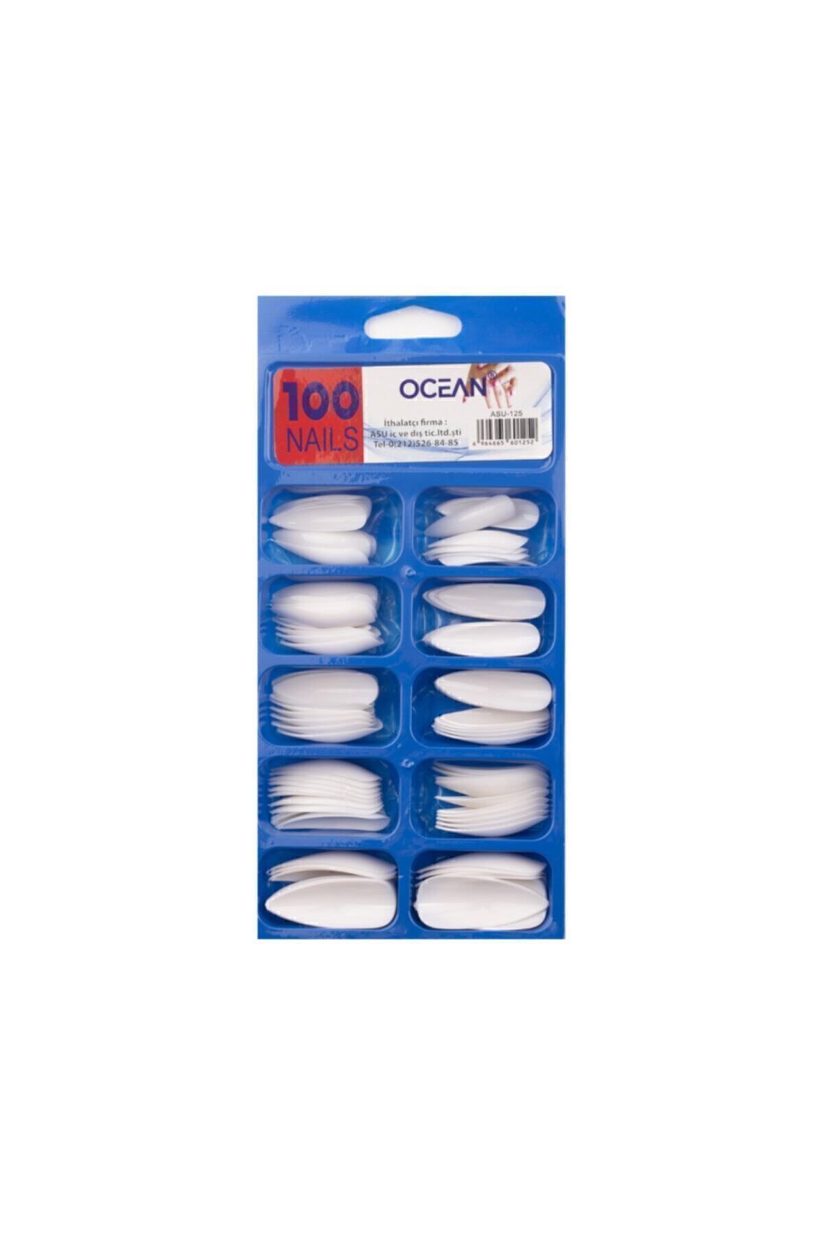 Ocean 100'lü Kutulu Stiletto Protez Takma Tırnak 125