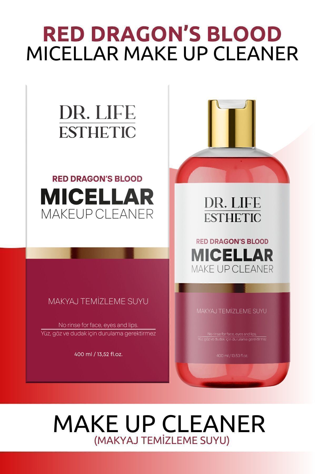 lifeesthetic Red Dragon’s Blood Micellar Gözenek Sıkılaştırıcı Makyaj Temizleme Suyu 400ml