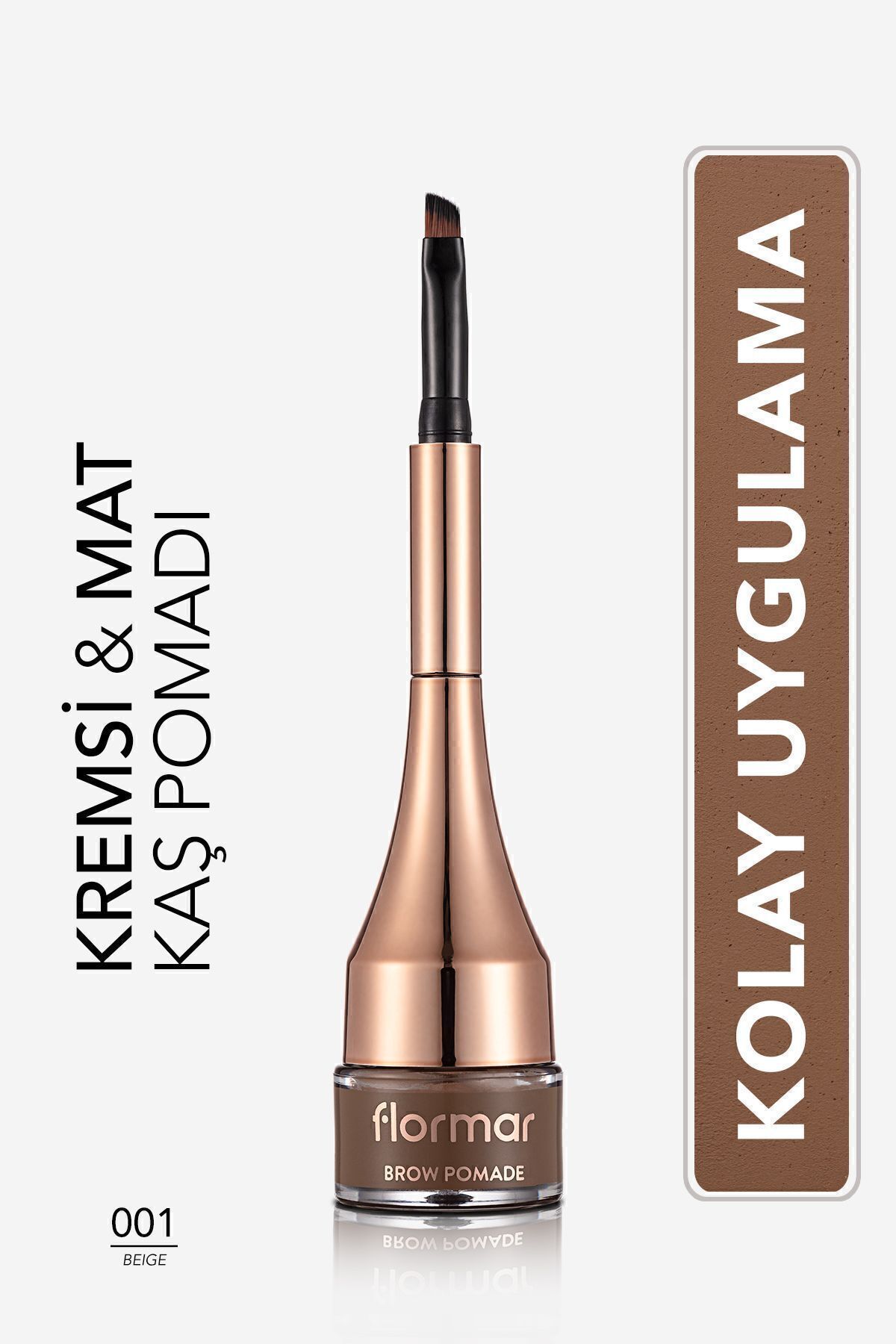 Flormar Yoğun Pigmentli Kalıcı Kaş Pomadı (BEJ) - Brow Pomade - 001 Beige - 8690604572182