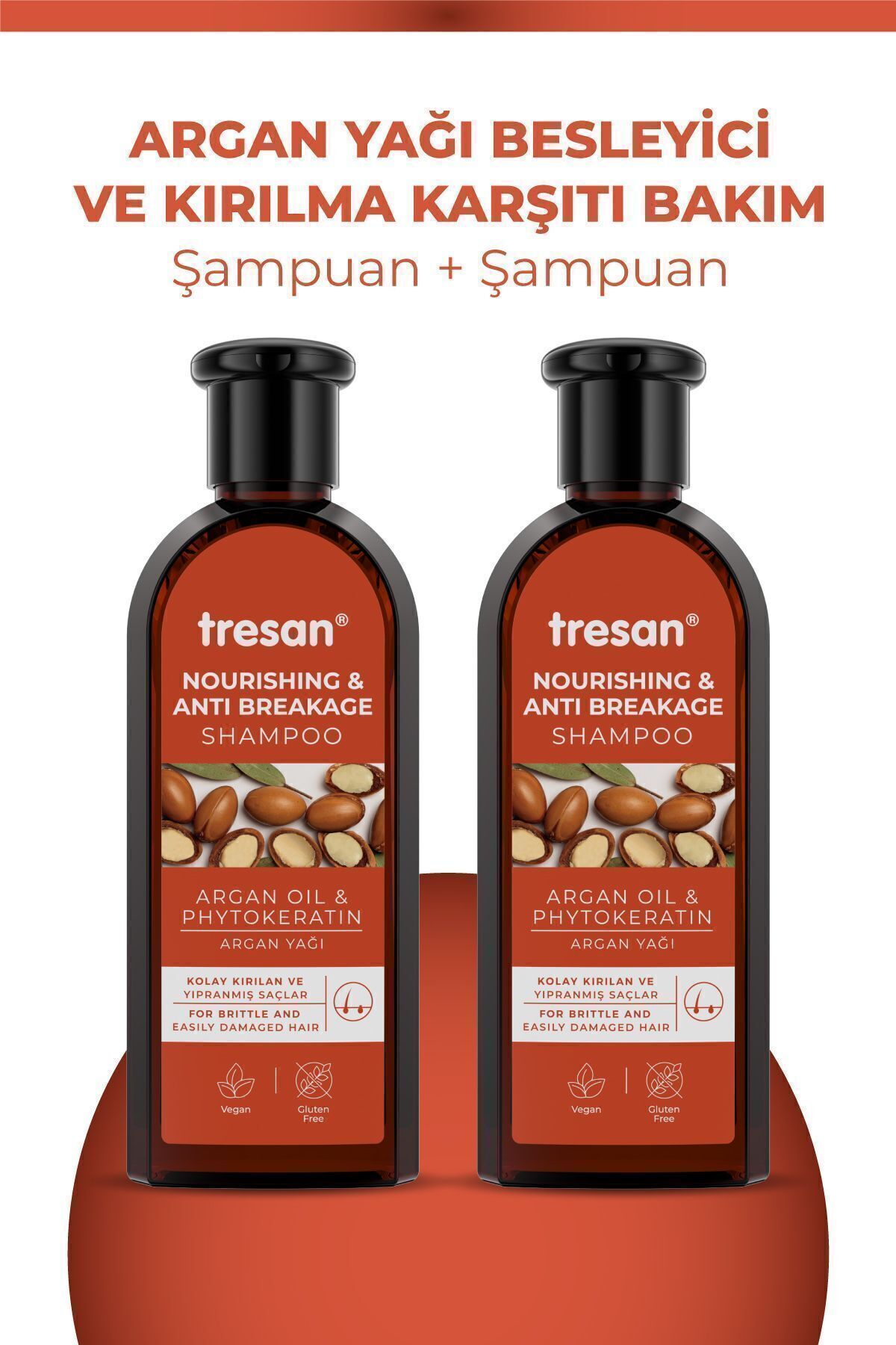 Tresan Argan Yağlı Ve Kırılma Karşıtı Bakım Şampuanı 300 ml X 2 Adet