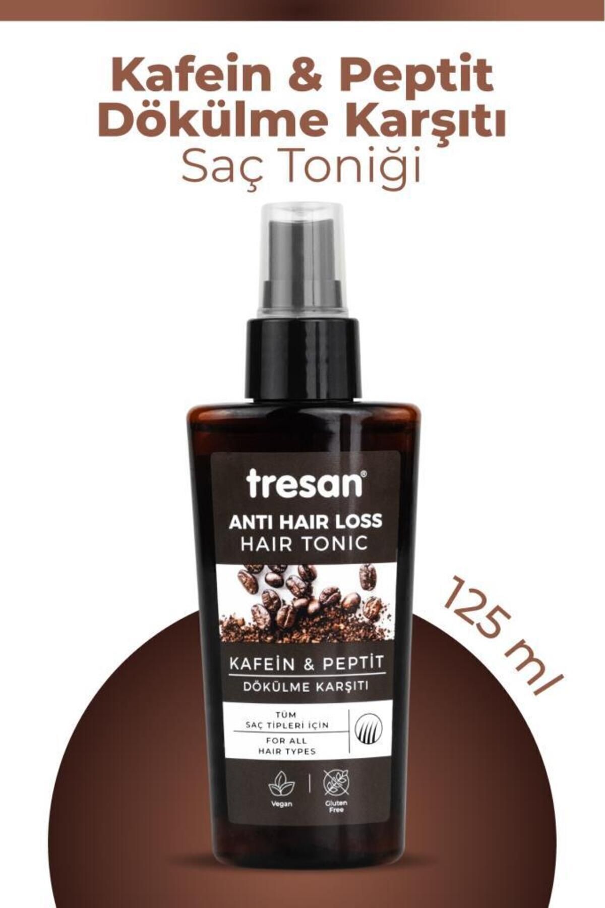 Tresan Kafein & Peptit Dökülme Karşıtı Saç Toniği – Enerji ve Dolgunluk (125 ml)