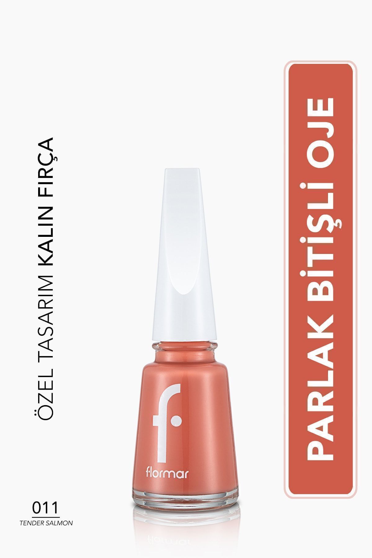 Flormar Klasik Parlak Bitişli Yüksek Pigmentli Oje -nail Enamel- 011 Tender Salmon New- 8682536035699