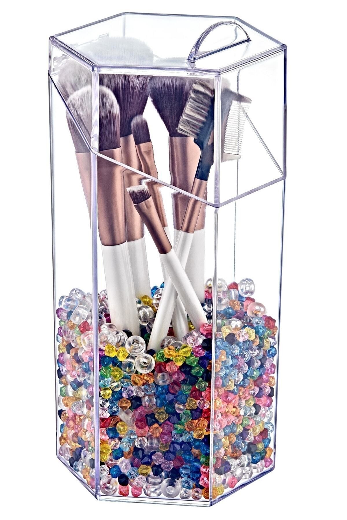 Box Up Mini Boy Kapaklı Fırça Düzenleyici Makyaj Organizer