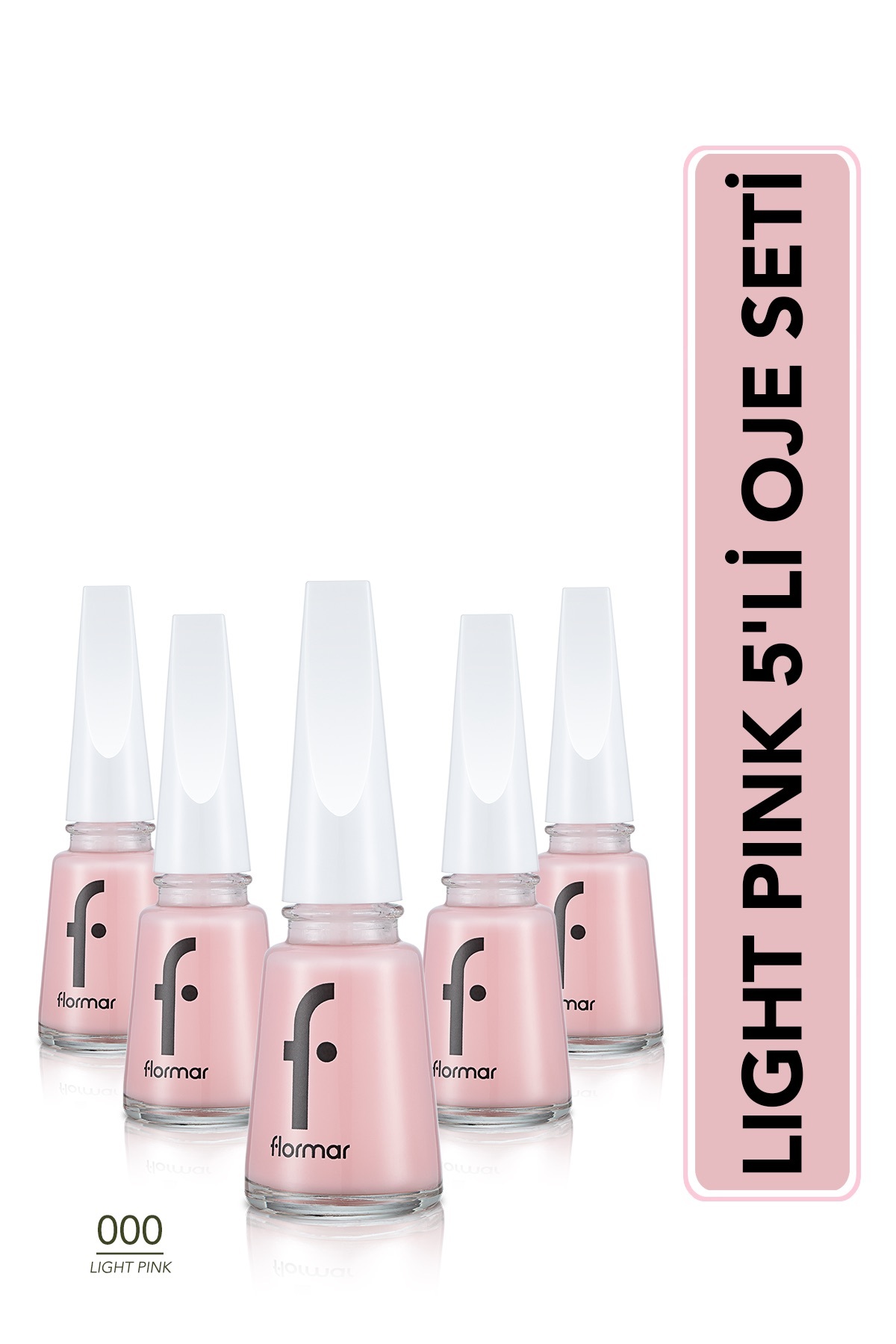 Flormar Light Pink 5'li Açık Pembe Oje Seti