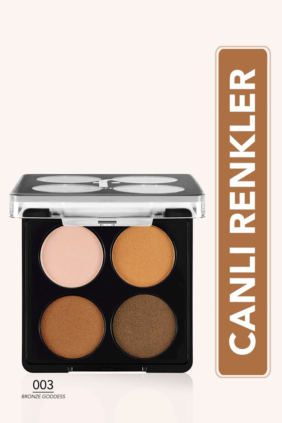 Flormar Mat & Işıltılı Far Paleti - Color Eyeshadow Palette - 003 Bronze Goddess - 8682536051170