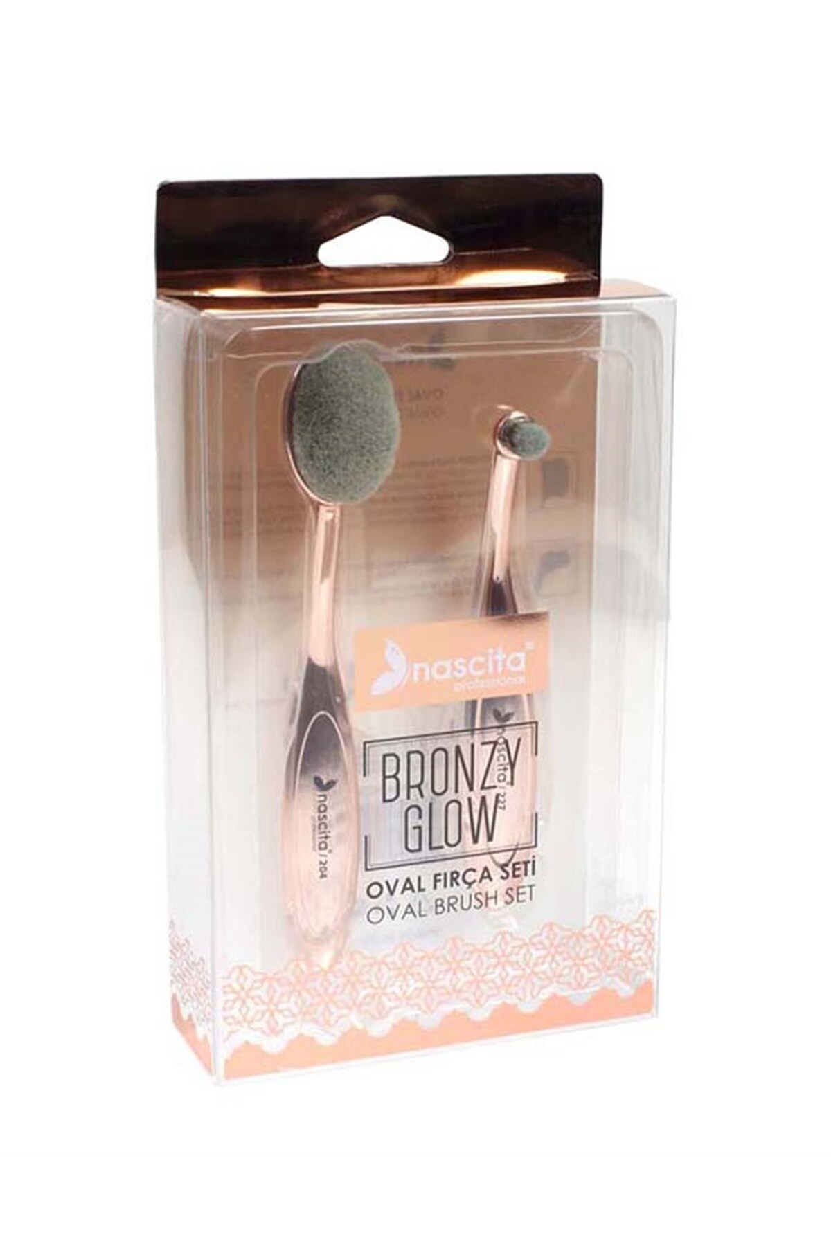 nascita Bronzy Glow Oval Fırça Seti 2'li 8680742415847