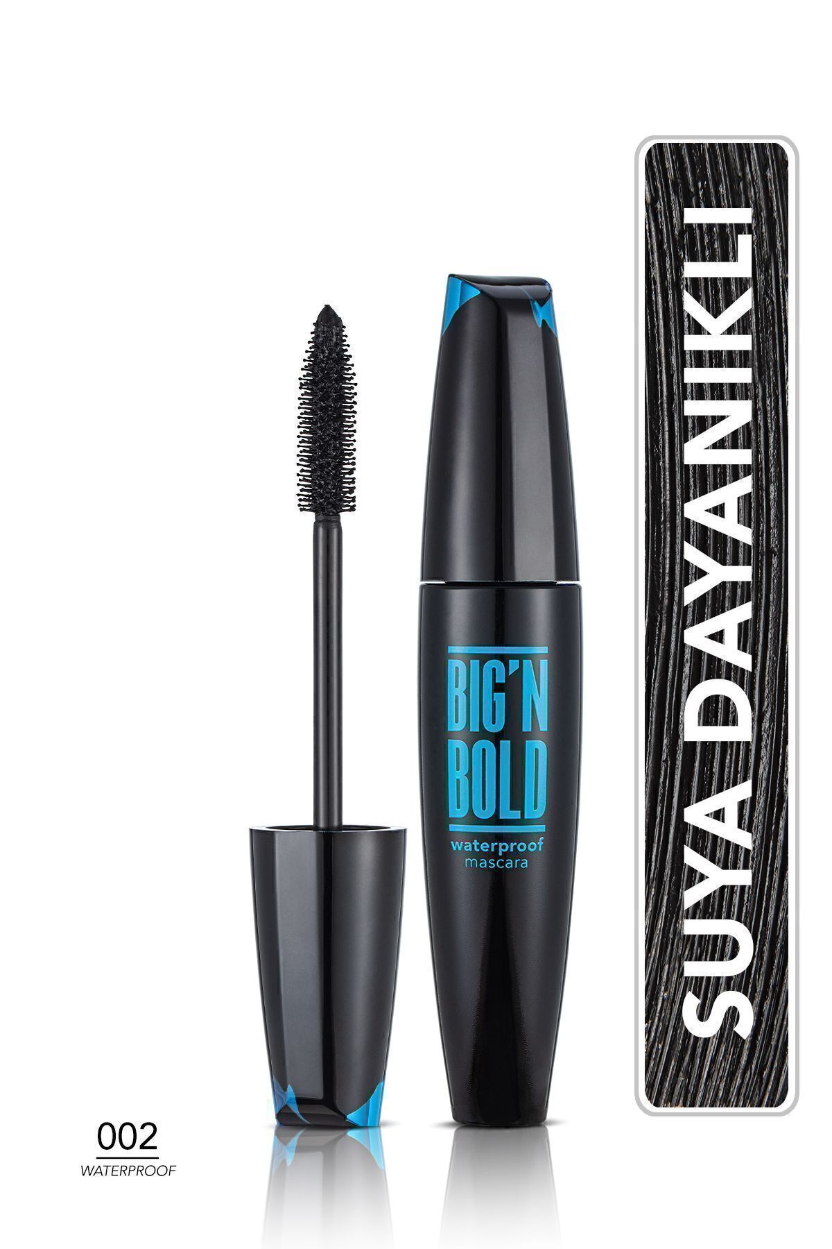 Flormar Suya Dayanıklı Hacim Veren Maskara (Siyah) - Big N Bold Mascara - 002