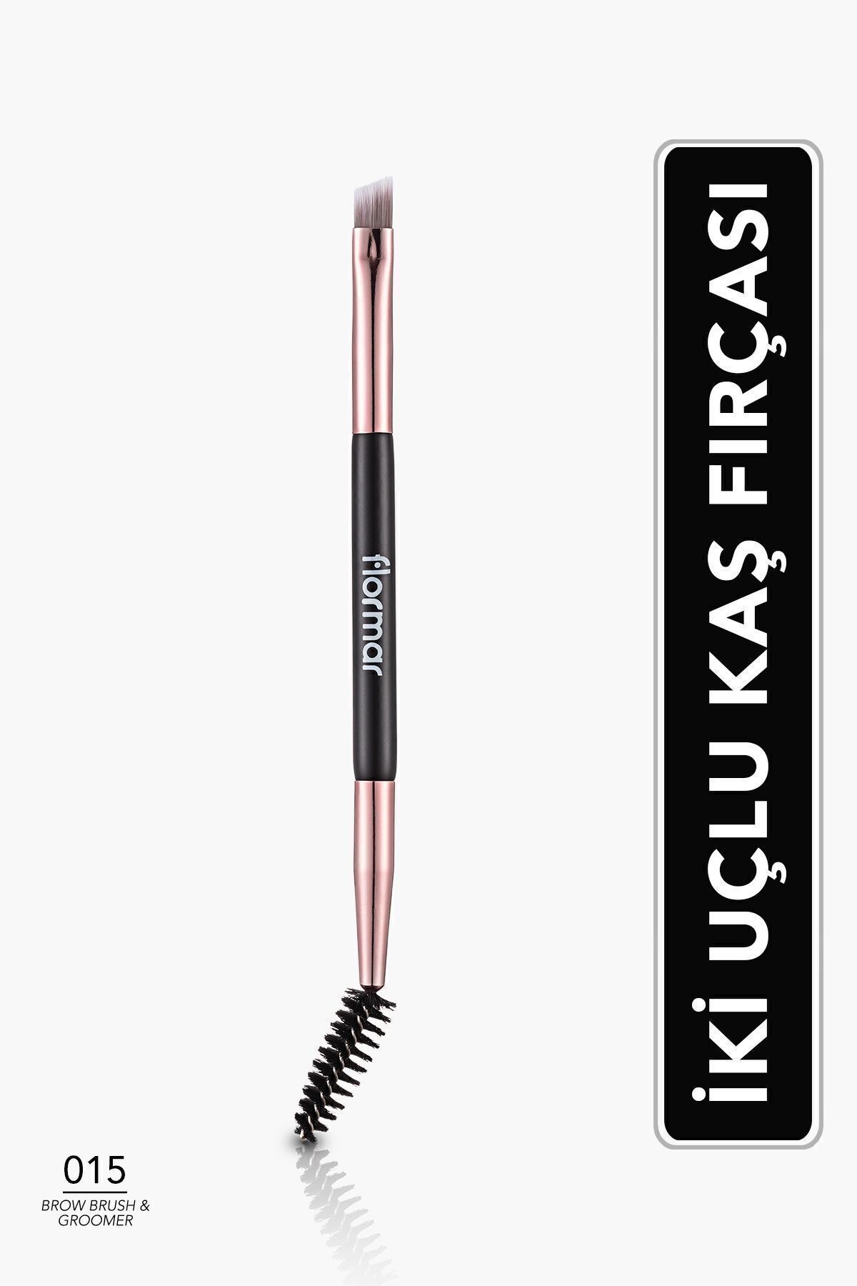 Flormar İki Uçlu Kaş Boyama ve Tarama Fırçası - Brow Brush & Groomer - 015