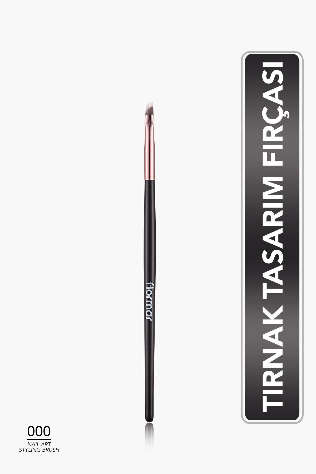 Flormar Kesik Uçlu Düz Nail Art Tırnak Fırçası - Nail Art Styling Brush - 023 - 8690604597888