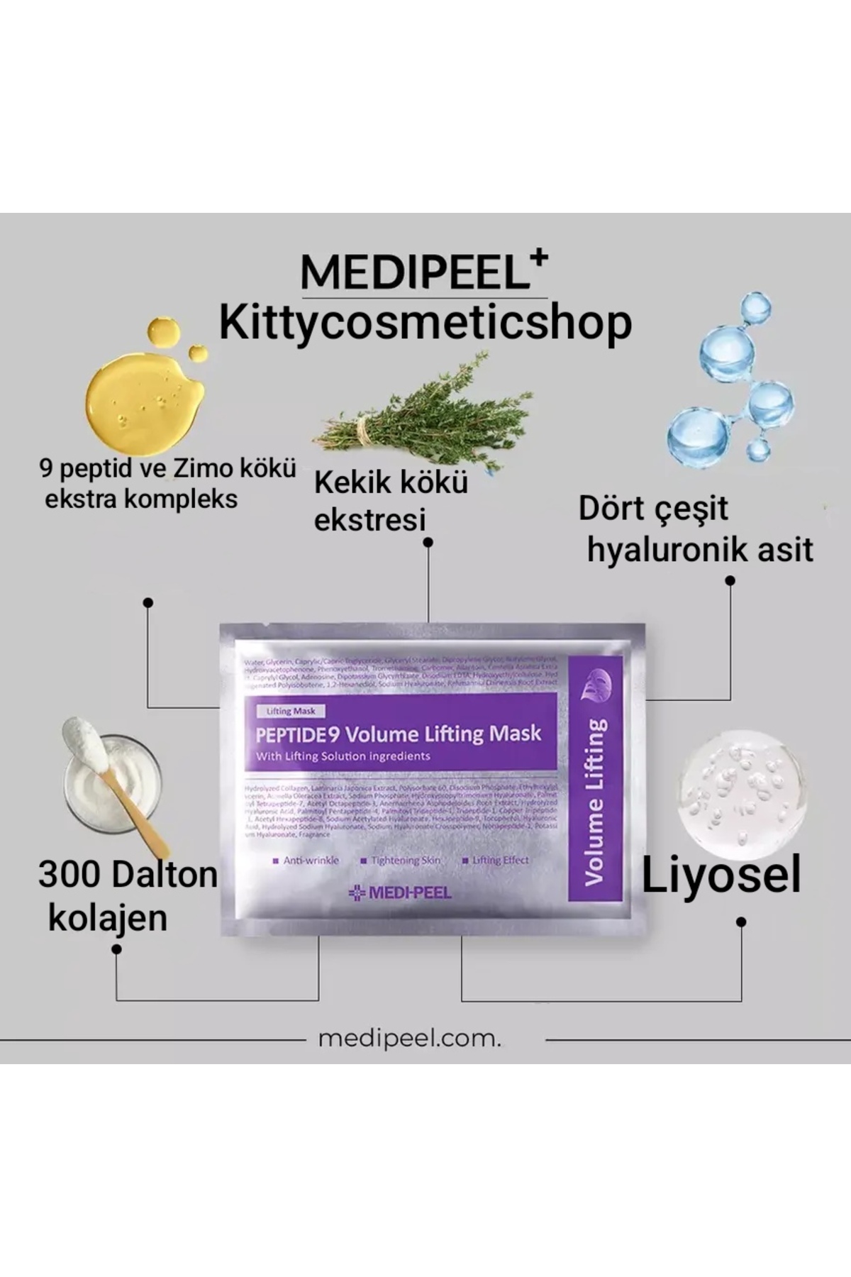 Medipeel Medi-Peel Peptide 9 Volume Lifting Mask(Peptide 9 Hacim Sıkılaştırıcı Maske)