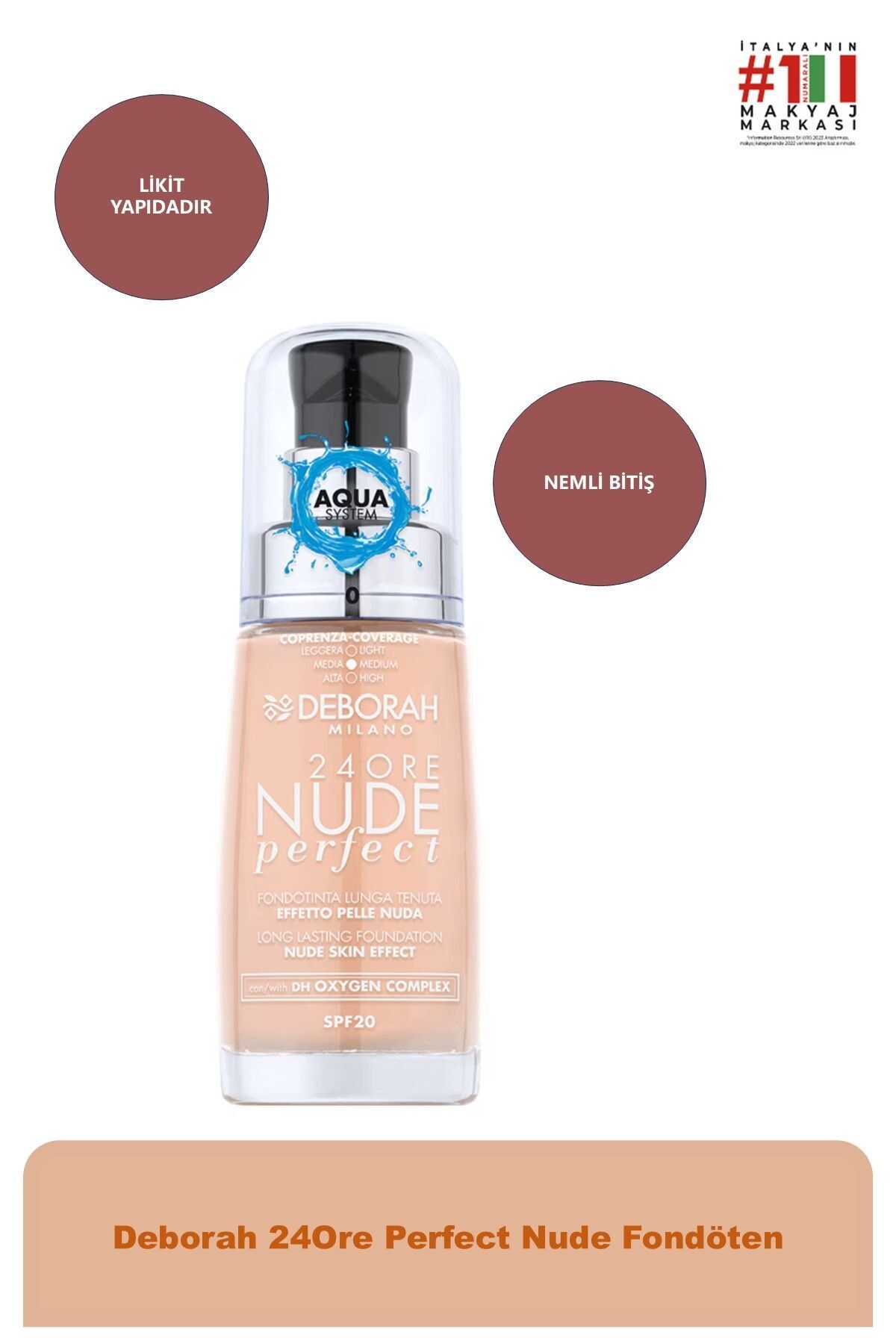 24ore Perfect Nude Fdt No:0 Fair Rose 8009518364651