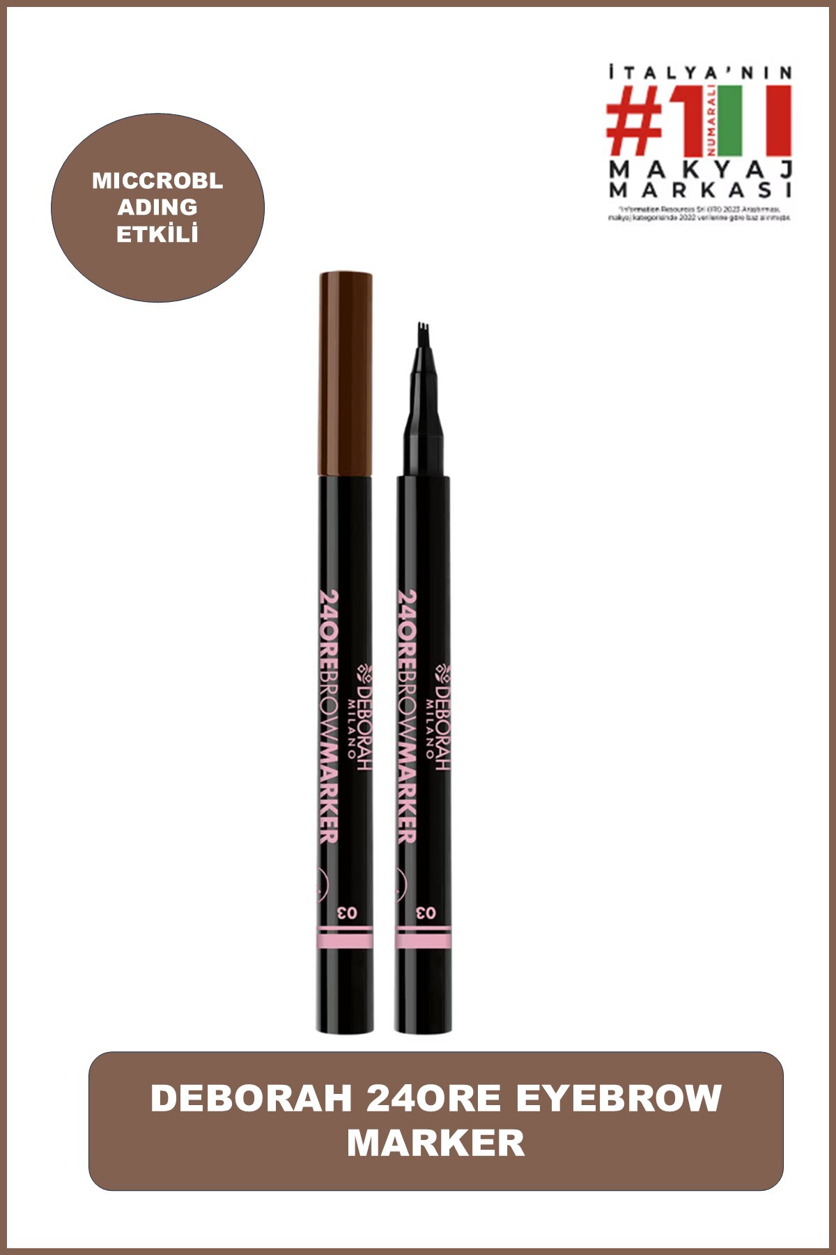 Milano 24 Ore Eyebrow Marker Kaş Kalemi No:03