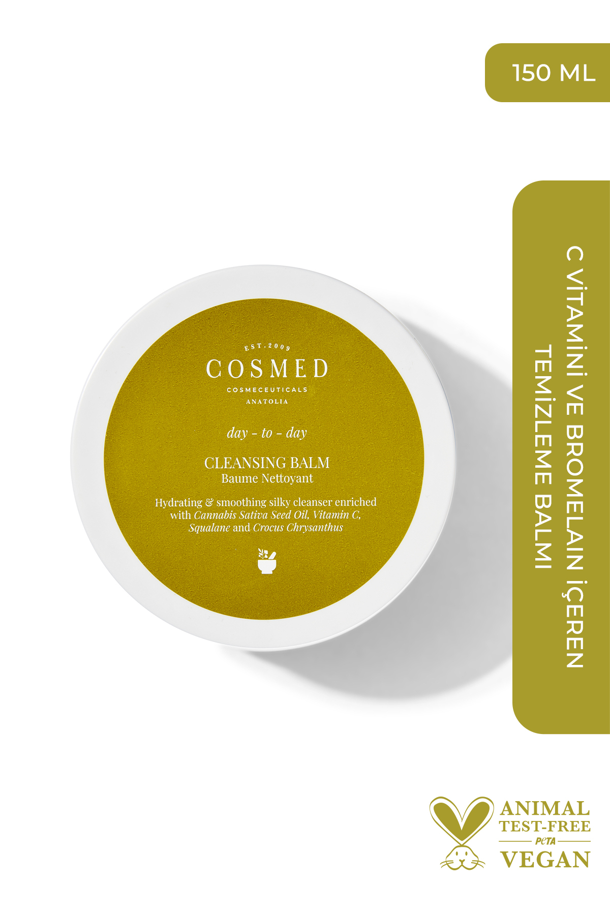 COSMED C Vitamini ve Bromelain İçeren Temizleme Balmı 150 ml /Day to Day CLEANSİNG BALM