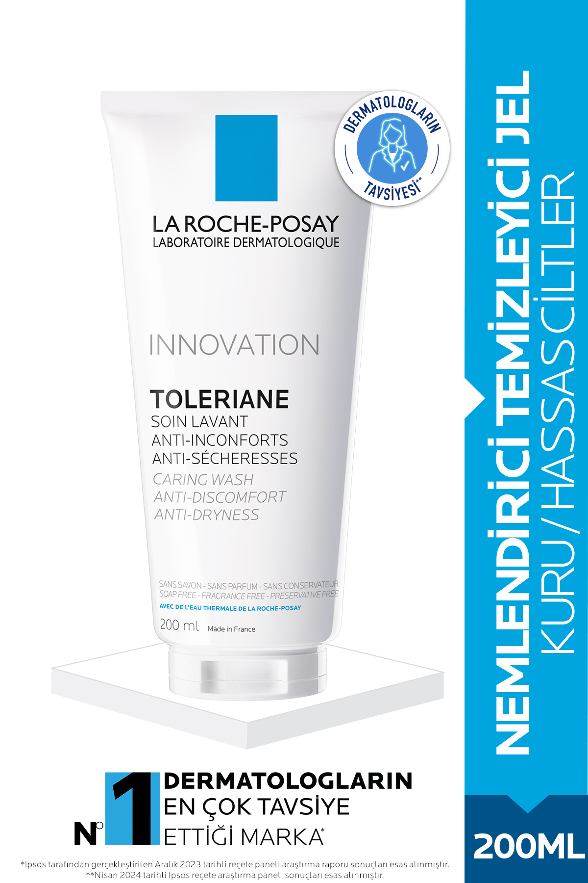 La Roche Posay Toleriane Caring Wash Krem Temizleyici Kuru ve Hassas Ciltler 200ml