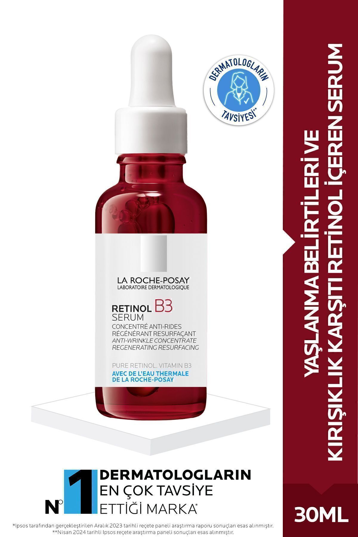 La Roche Posay RETİNOL-B3 YAŞLANMA VE KIRIŞIKLIK GÖRÜNÜMÜNÜ AZALTAN,CANLANDIRICI SERUM-30ML PASSİ.3306