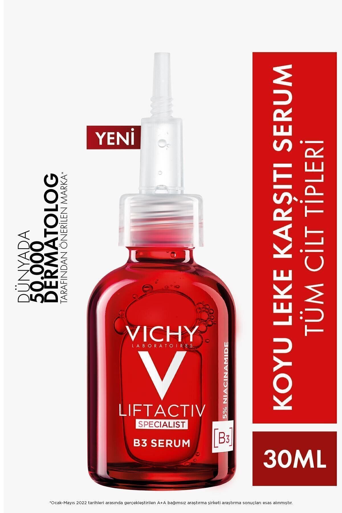 Vichy LIFTACTIV B3-KOYU LEKE KARŞITI,CİLT BARİYER KORUYUCU,ONARICI SERUM-30 ml Passi.3741