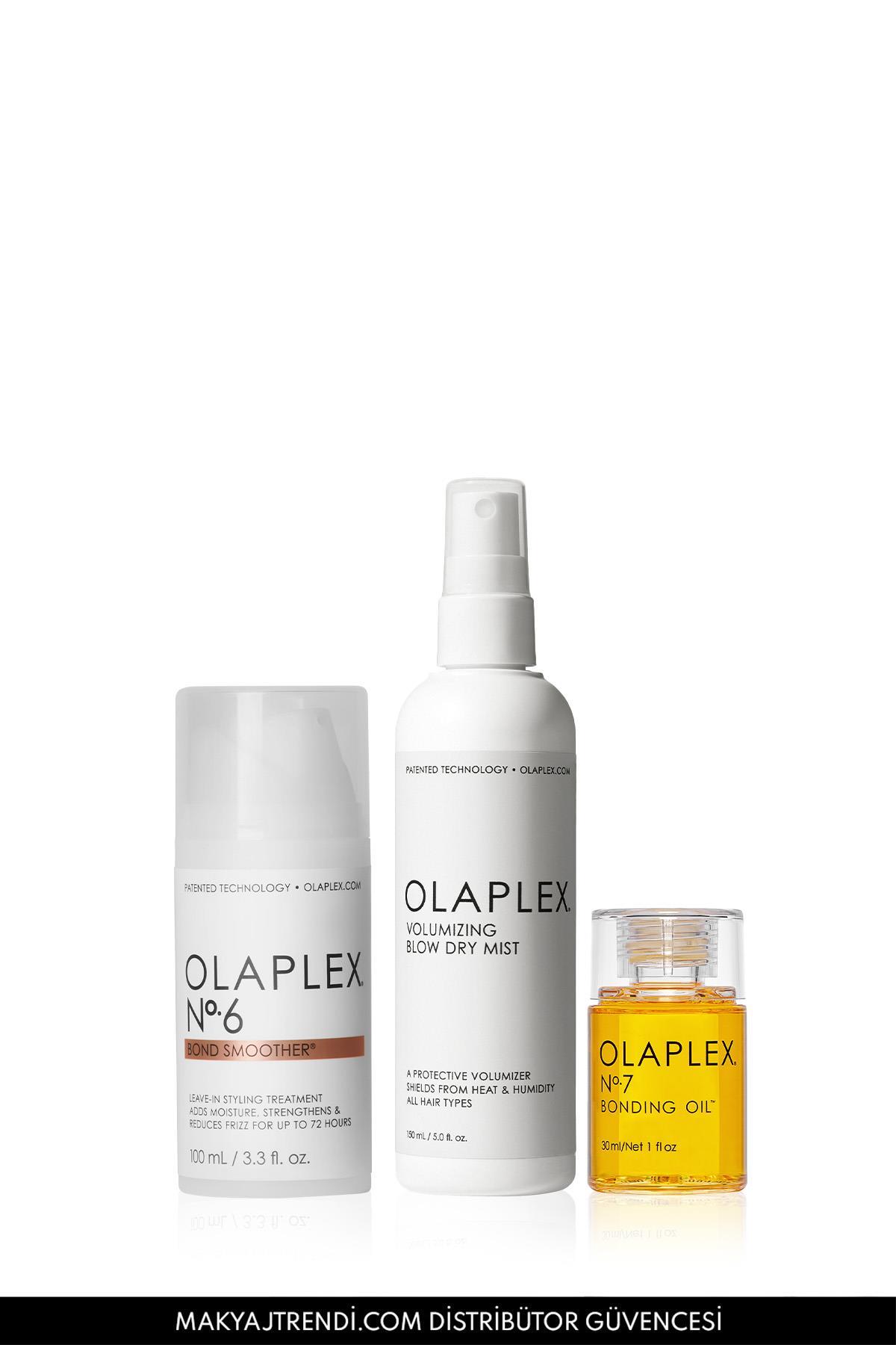 Olaplex Anti-Frizz & Max Volume Essentials Set - Elektriklenmeyi Kontrol Altına Alan, Saçlara Parlaklık & Ha