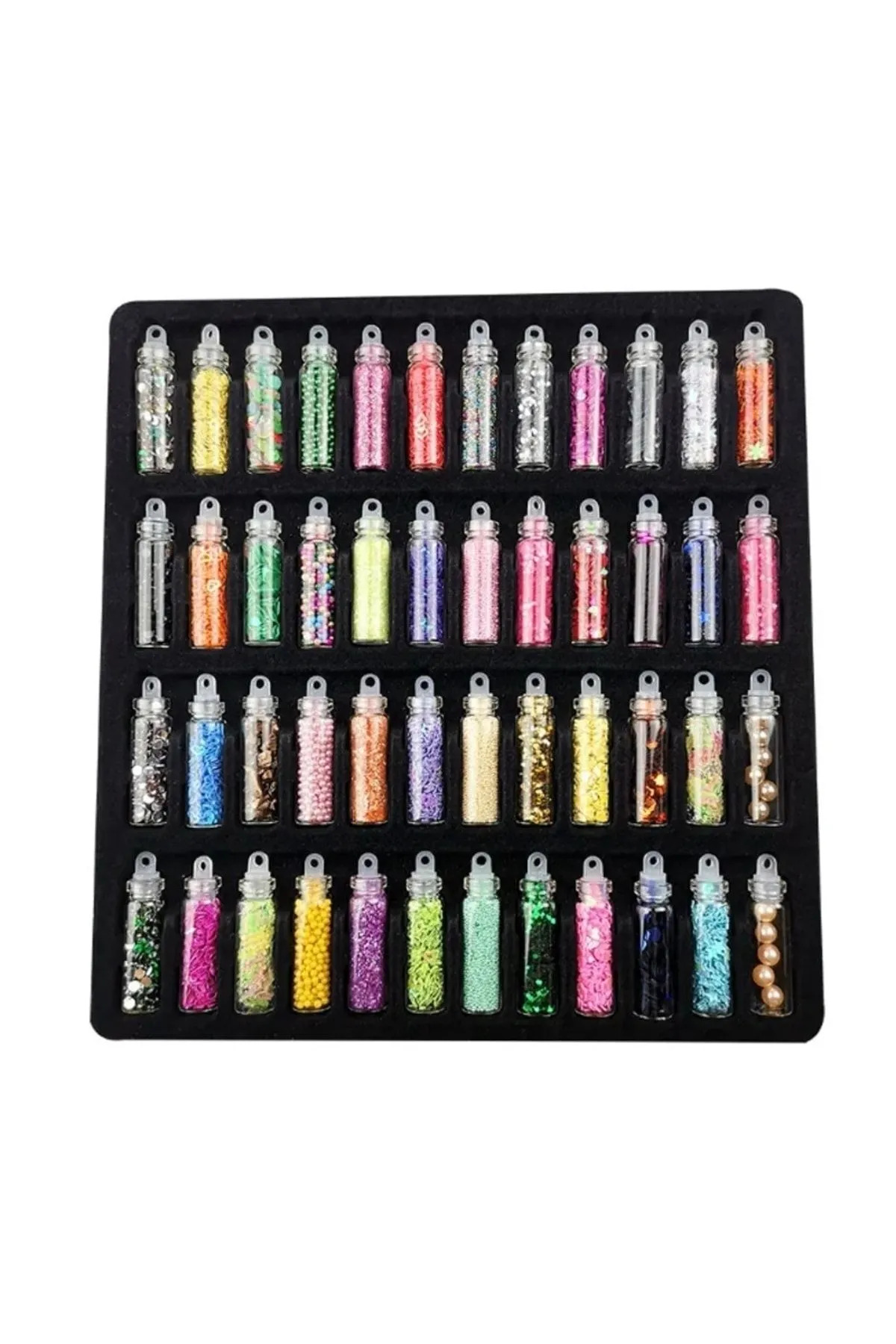 Nail Master 48'li Sim Pul Boncuk Seti Tırnak Göz Çevresi Süsleme Kalıcı Oje Protez Tırnak Nail Art