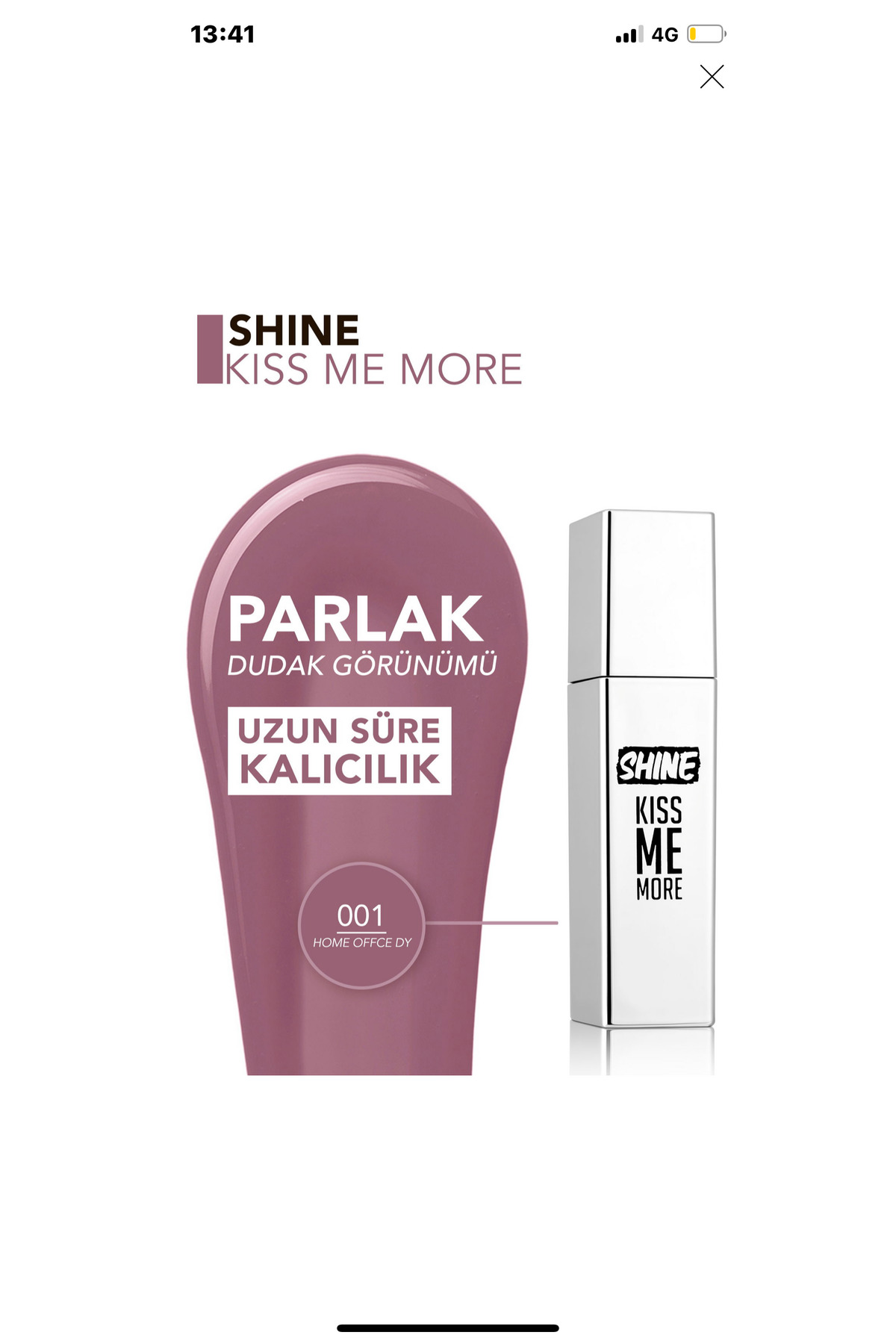 Flormar Kıss me more shıne 01 Home offıce day