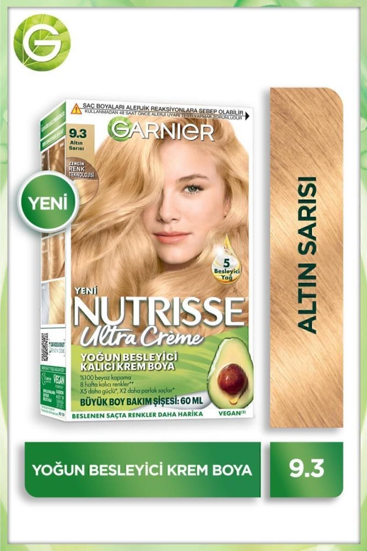 Garnier Nutrisse Yoğun Besleyici Saç Boyası 9.3