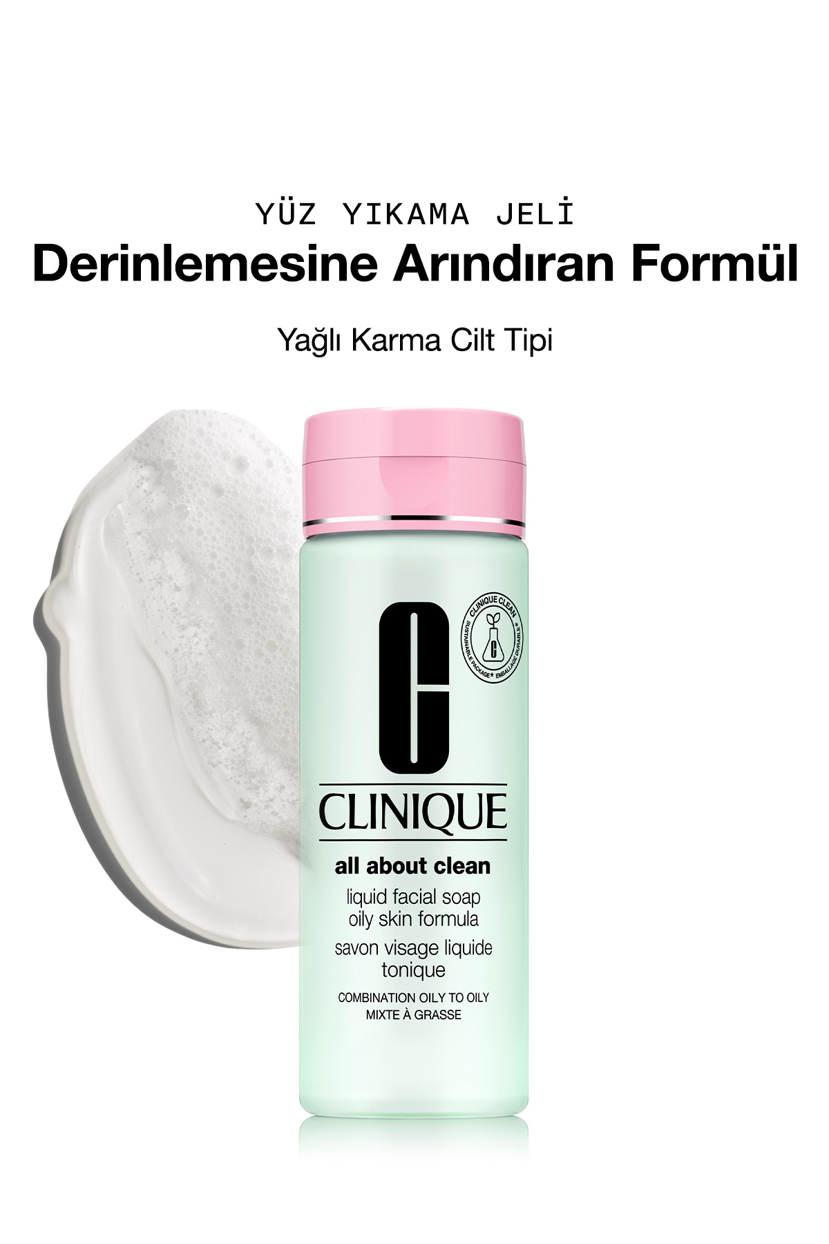Clinique All About Clean™ Likit Yüz Temizleme Jeli - Karma/Yağlı Cilt Tipi (Tip3&4) - 200ml
